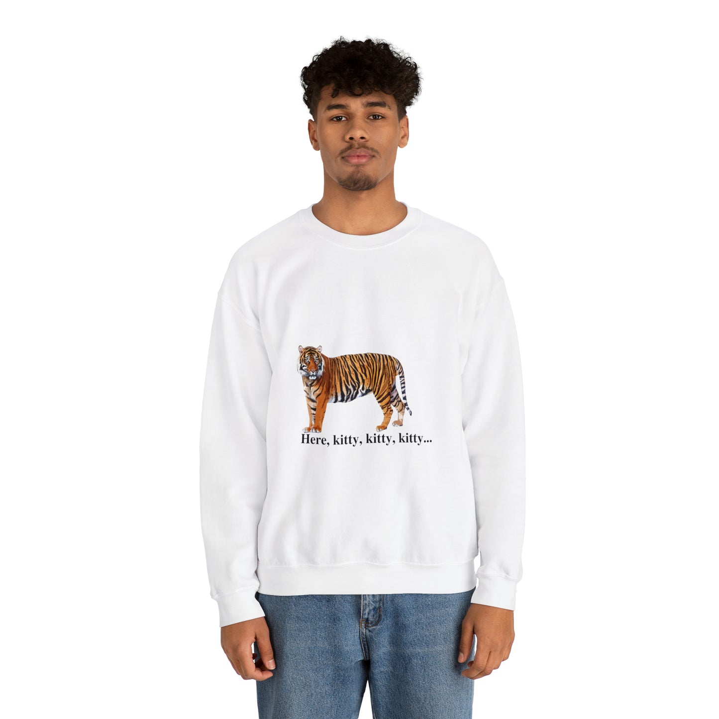 Unisex Tiger Big Cats Crewneck Sweatshirt