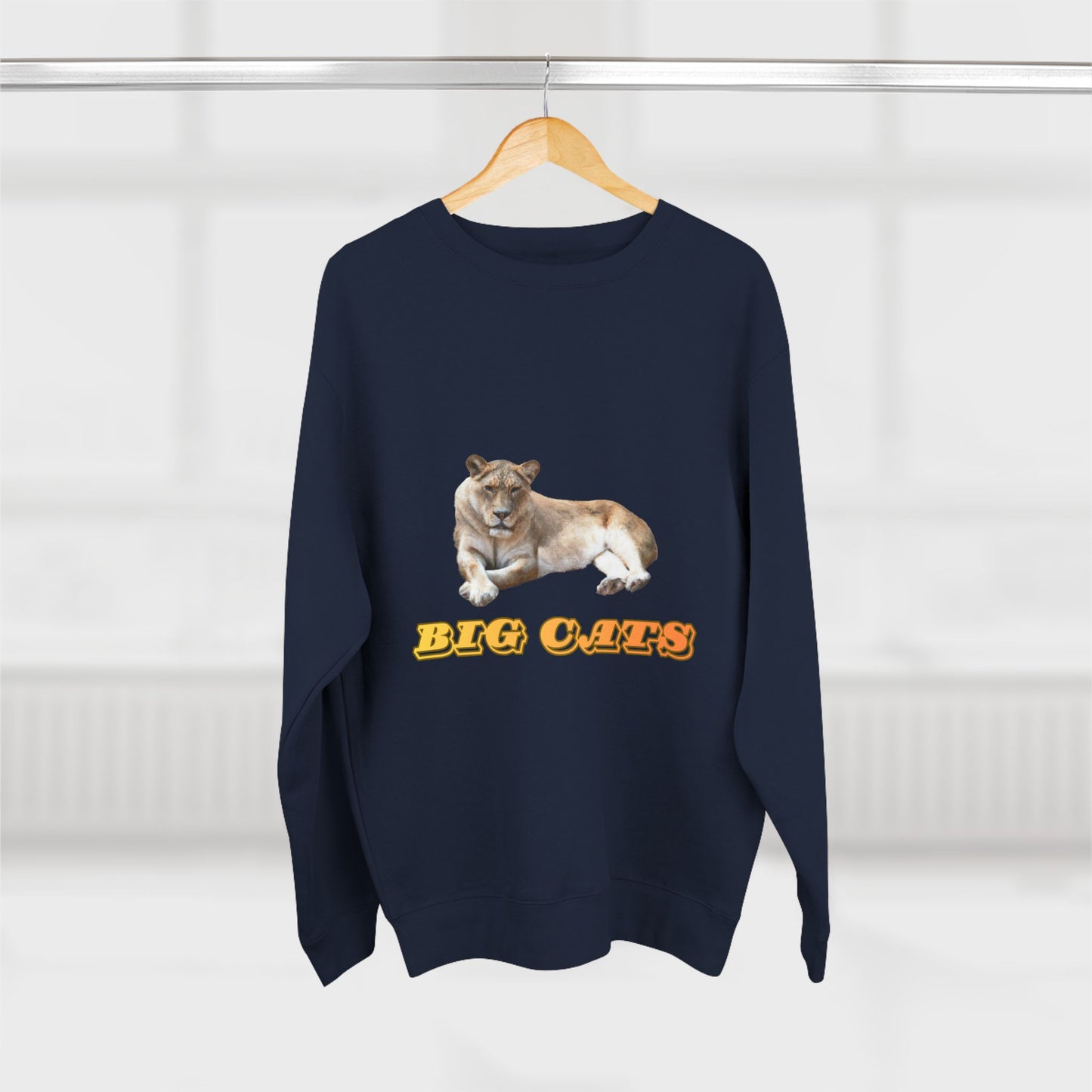 Unisex Premium Lioness Big Cats Crewneck Sweatshirt