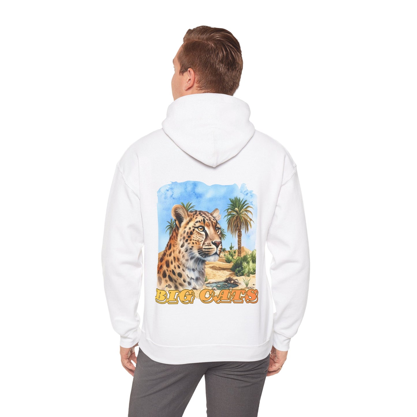 Men's Cheetah Big Cats Hooded Sweatshirt