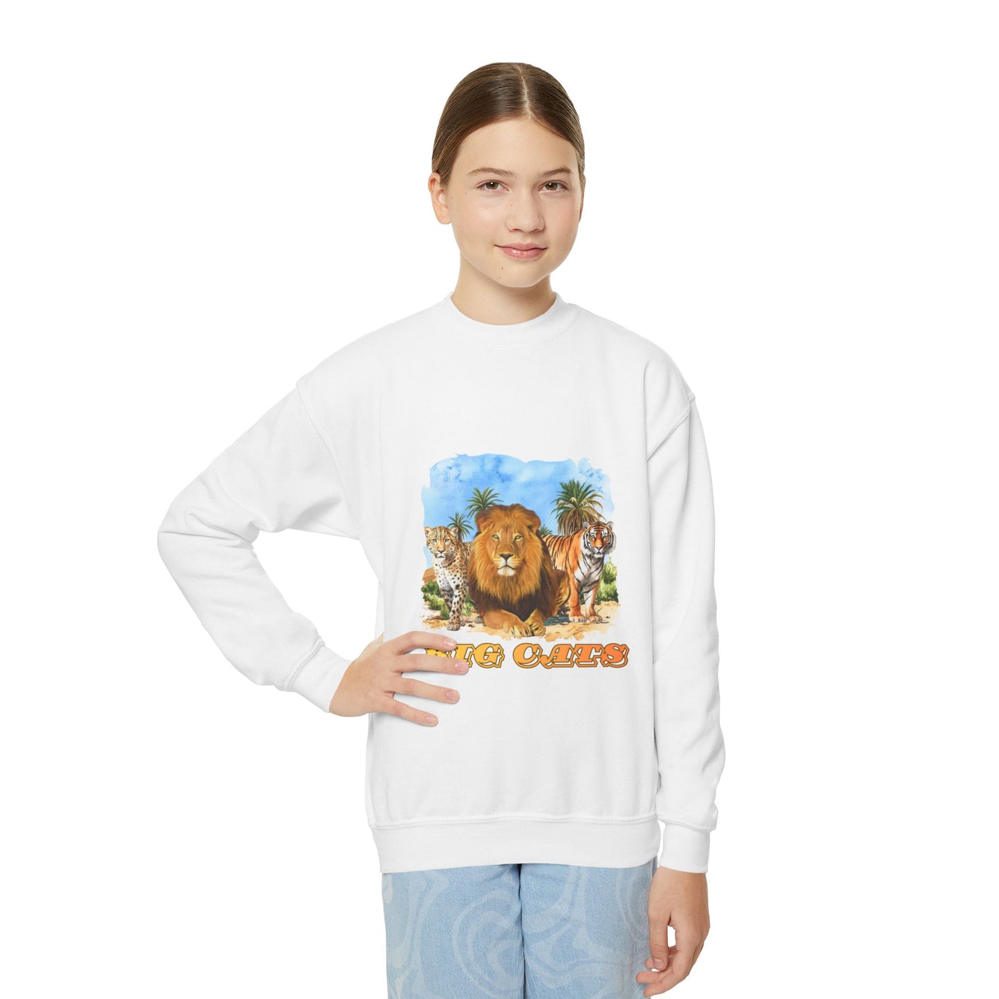 Youth Big Cats Crewneck Sweatshirt