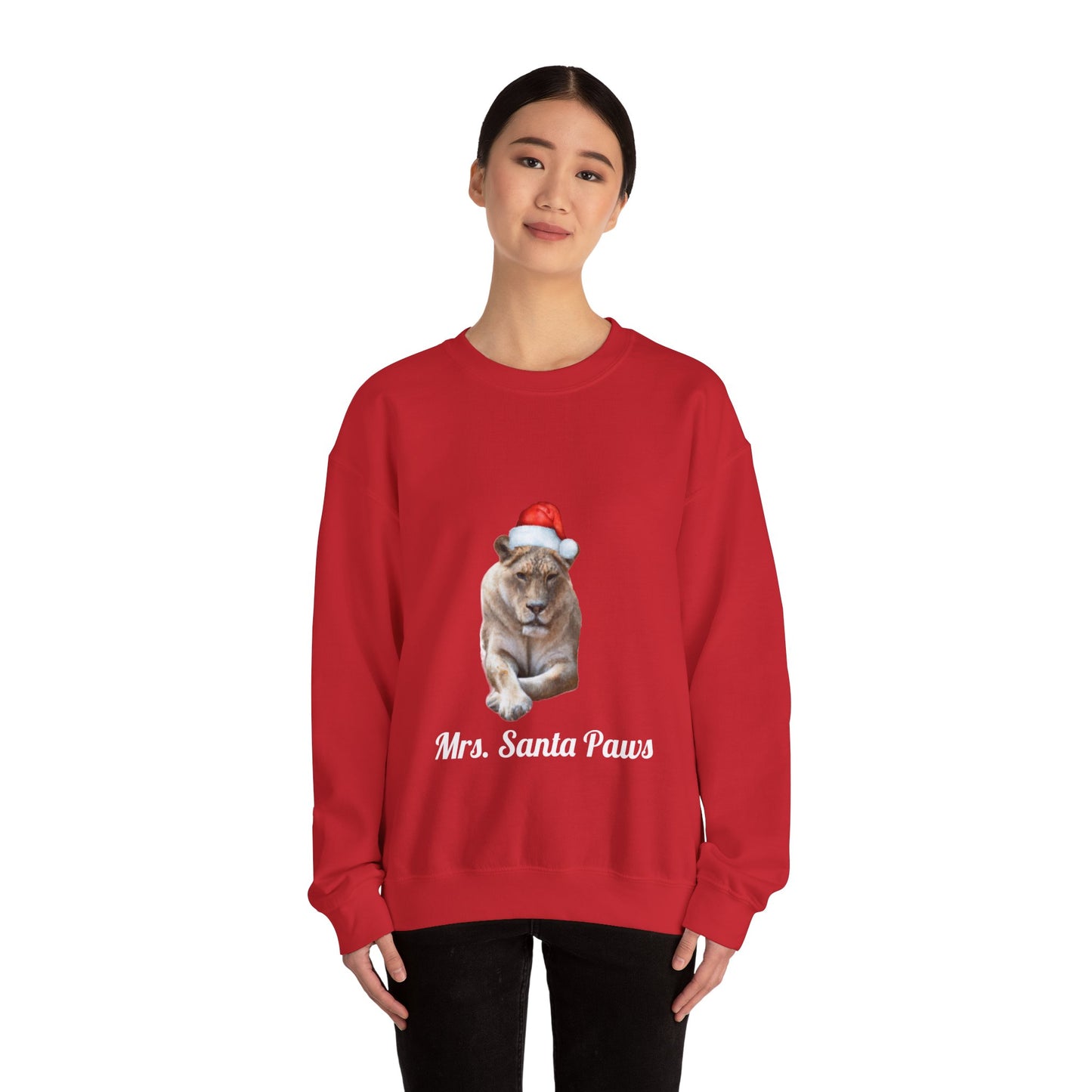 Mrs. Santa Paws Womens' Crewneck Sweatshirt