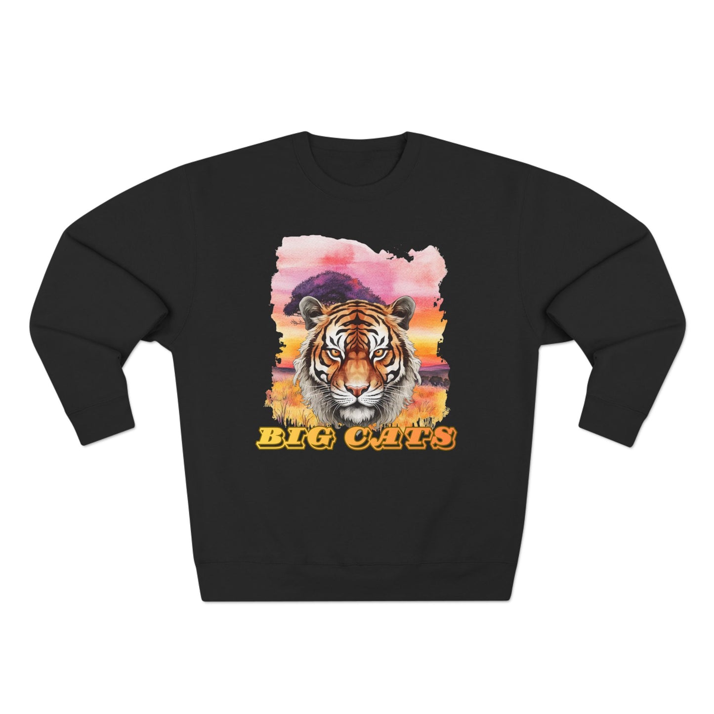 Women's Big Cats Tiger Premium Crewneck Sweatshirt