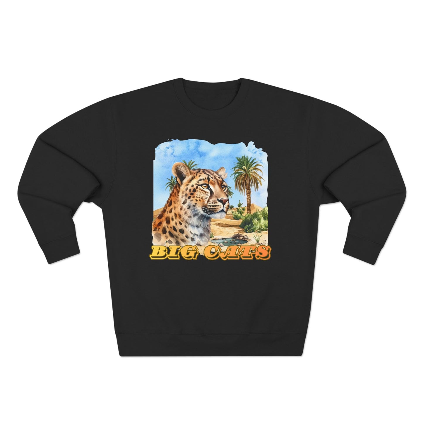 Men's Big Cats Cheetah Premium Crewneck Sweatshirt
