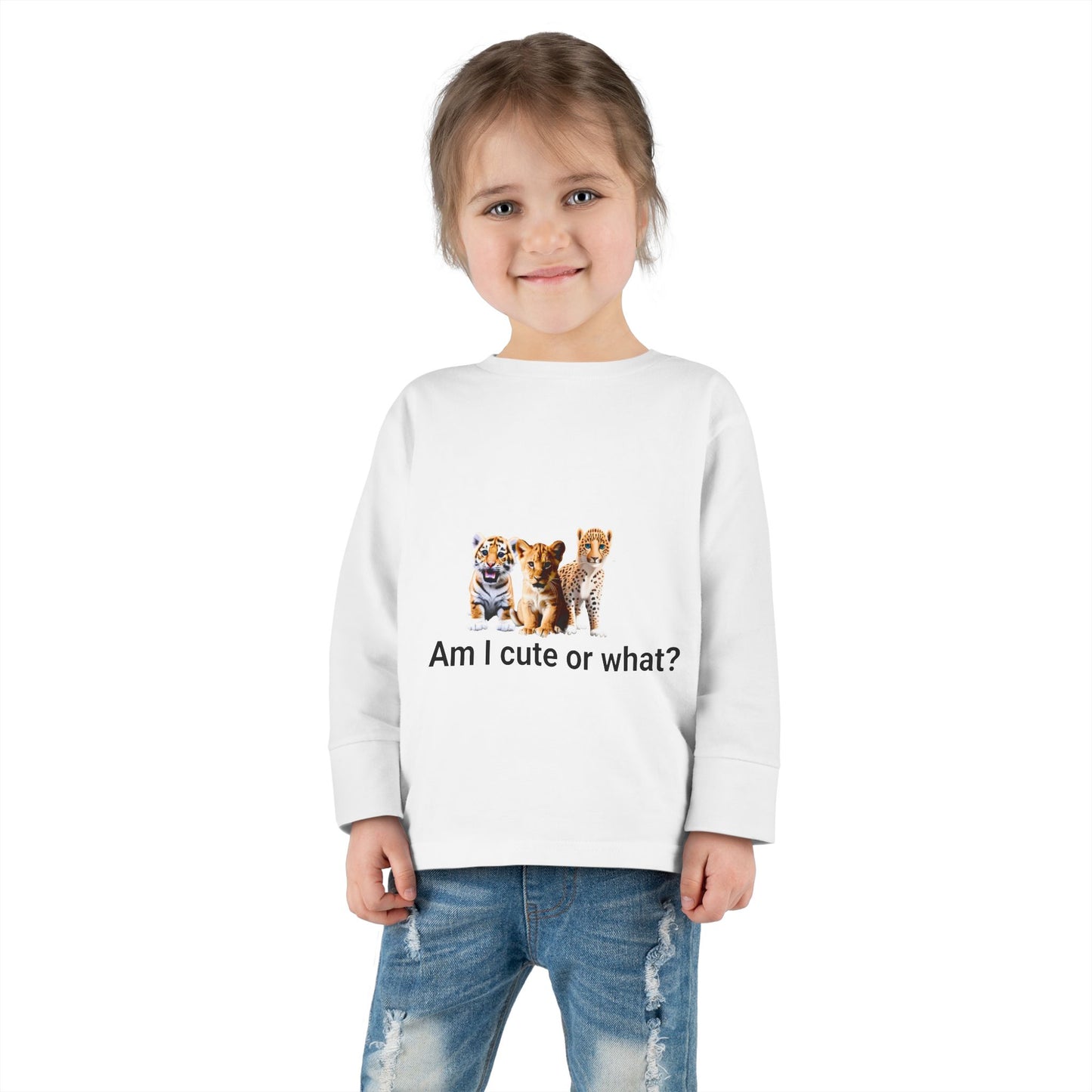 Toddler Little Cats Long Sleeve Tee
