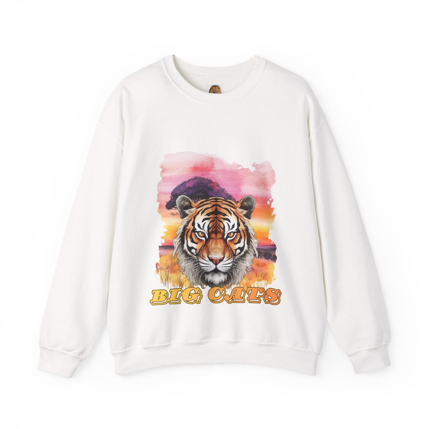 Women's Big Cats Tiger Crewneck Sweatshirt