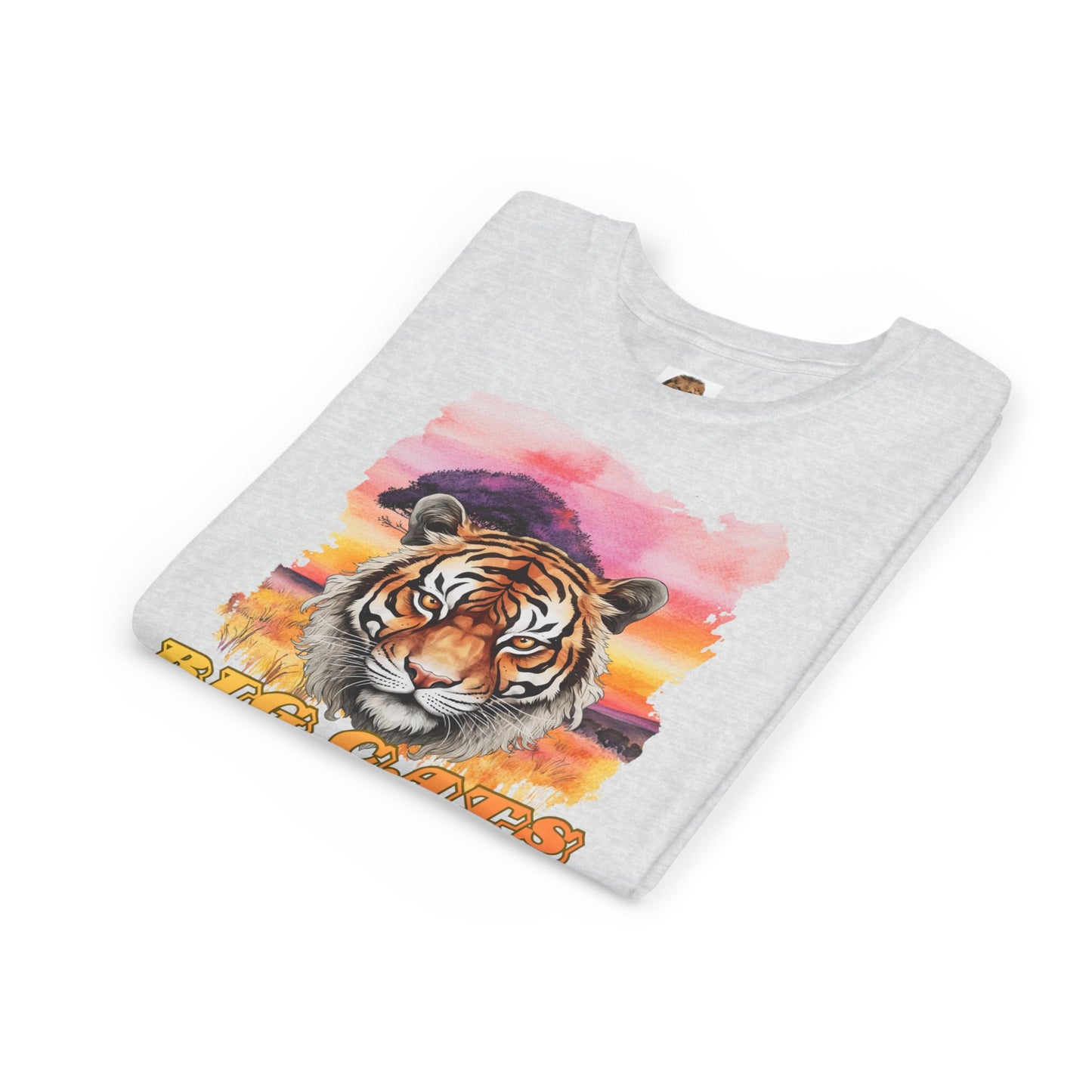 Girl's Tiger Big Cats Short Sleeve Tee