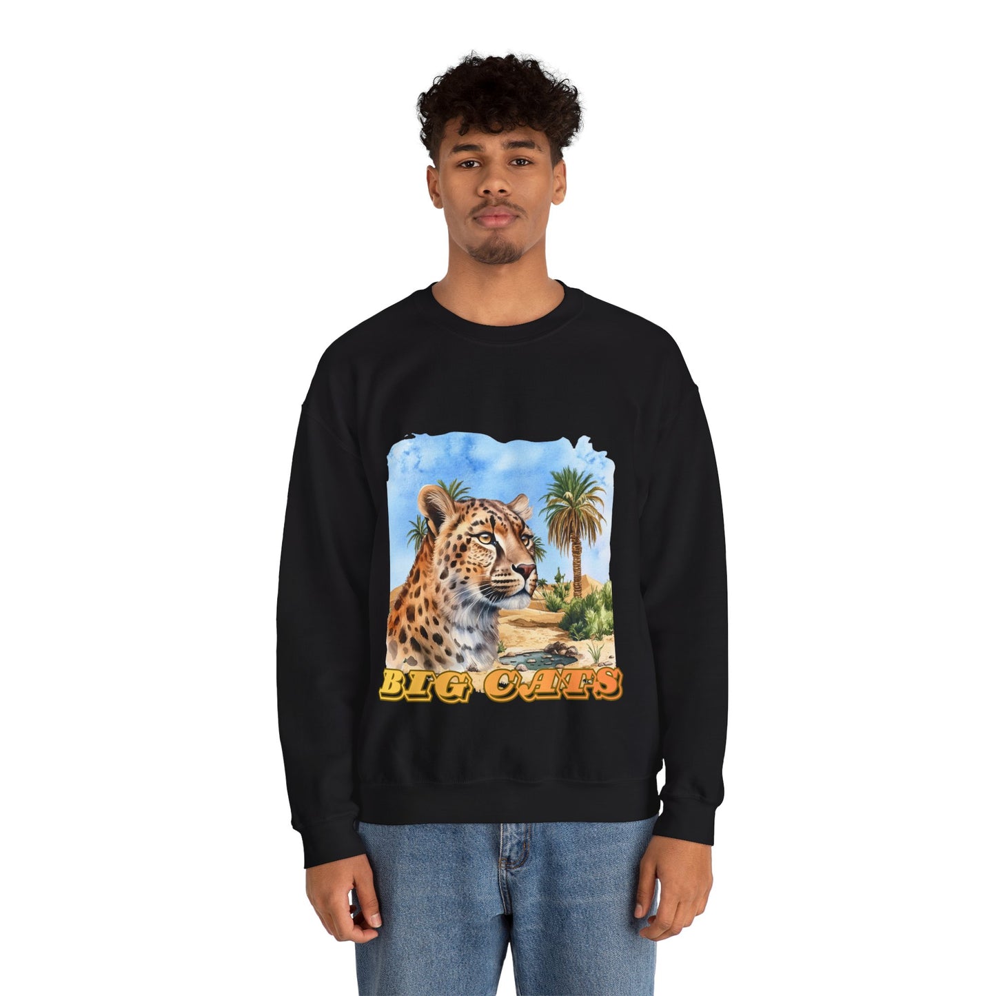 Men's Big Cats Cheetah Crewneck Sweatshirt