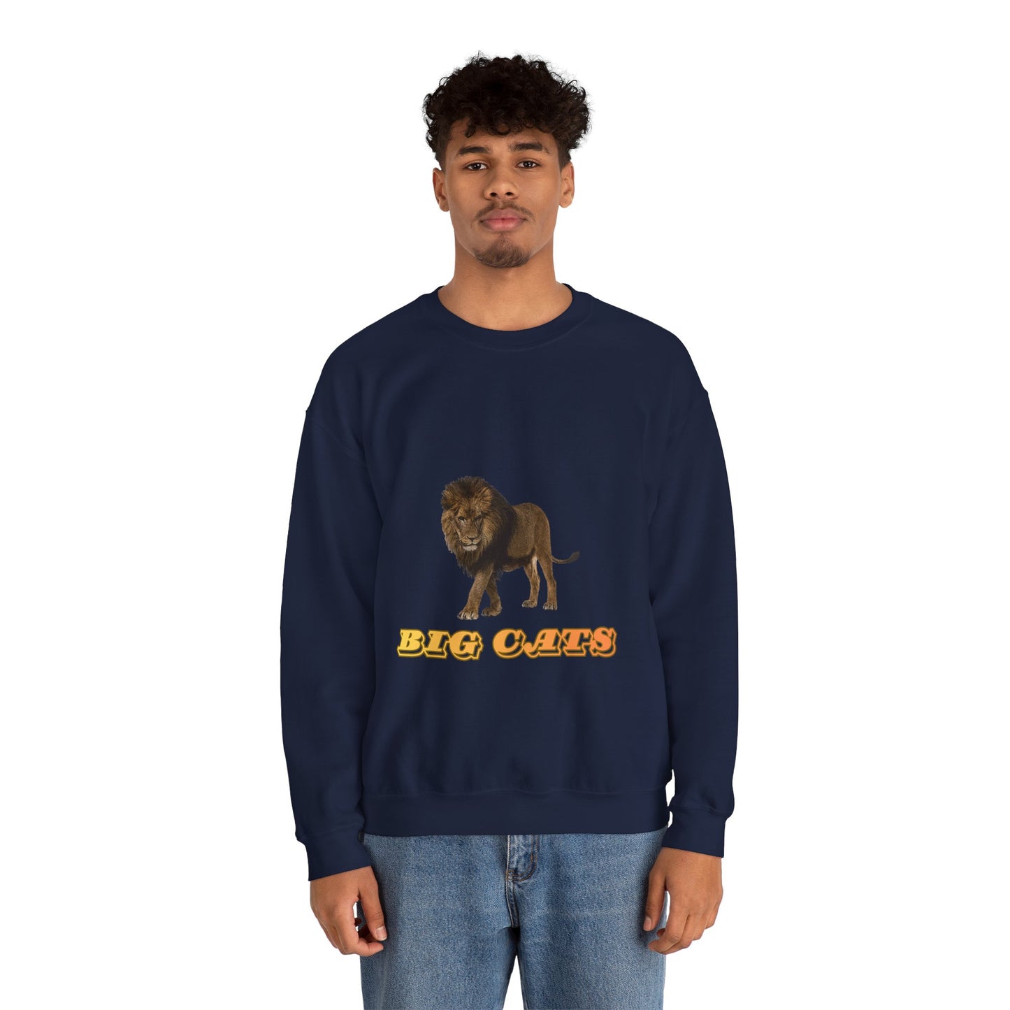 Unisex Lion Big Cats Crewneck Sweatshirt