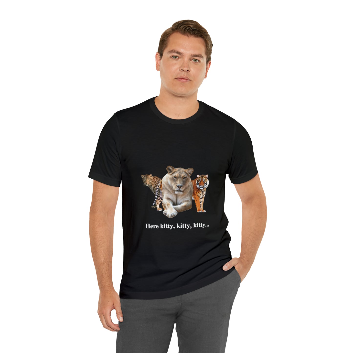 Unisex Big Cats Lioness Short Sleeve Tee