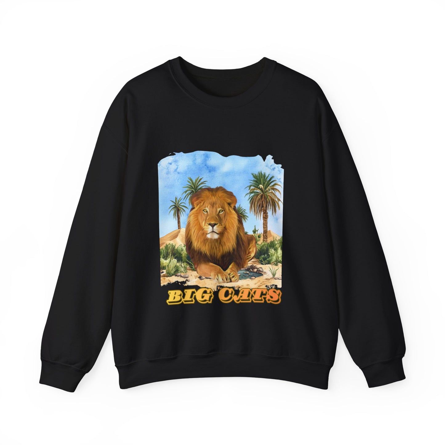 Men's Big Cats Lion Crewneck Sweatshirt