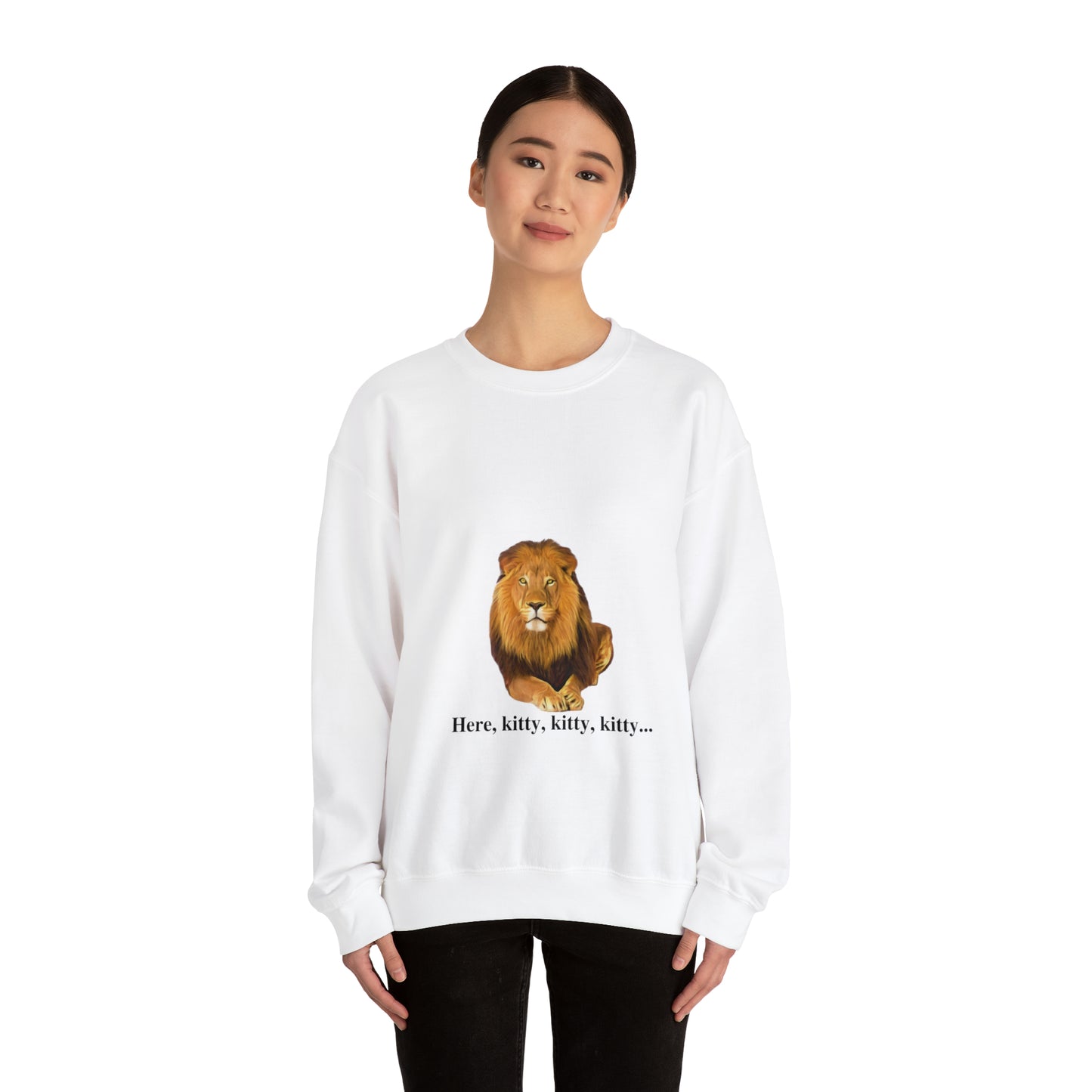 Unisex Lion Big Cats Crewneck Sweatshirt