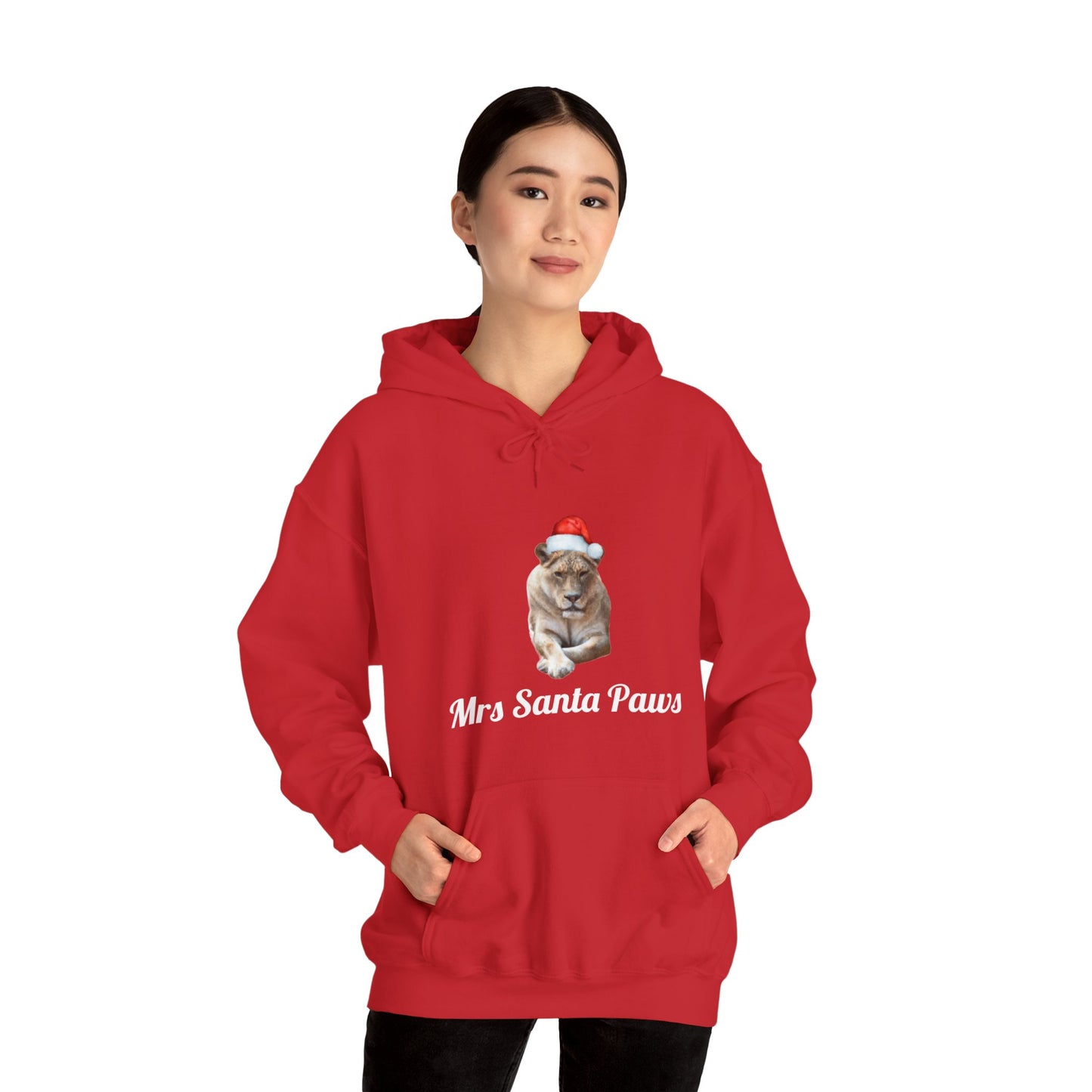 Womens' Mrs. Santa Paws Hooded Sweatshirt