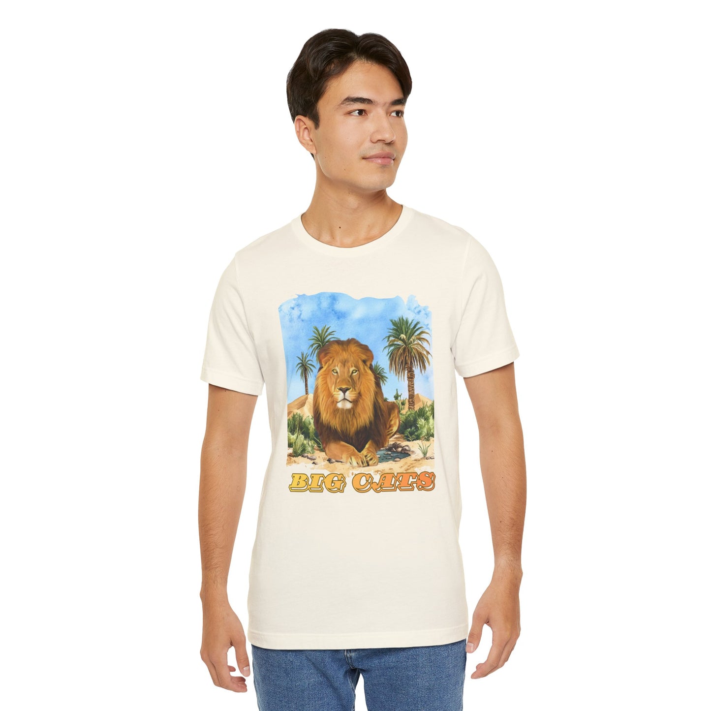Men's Big Cats Lion Tee Shirt