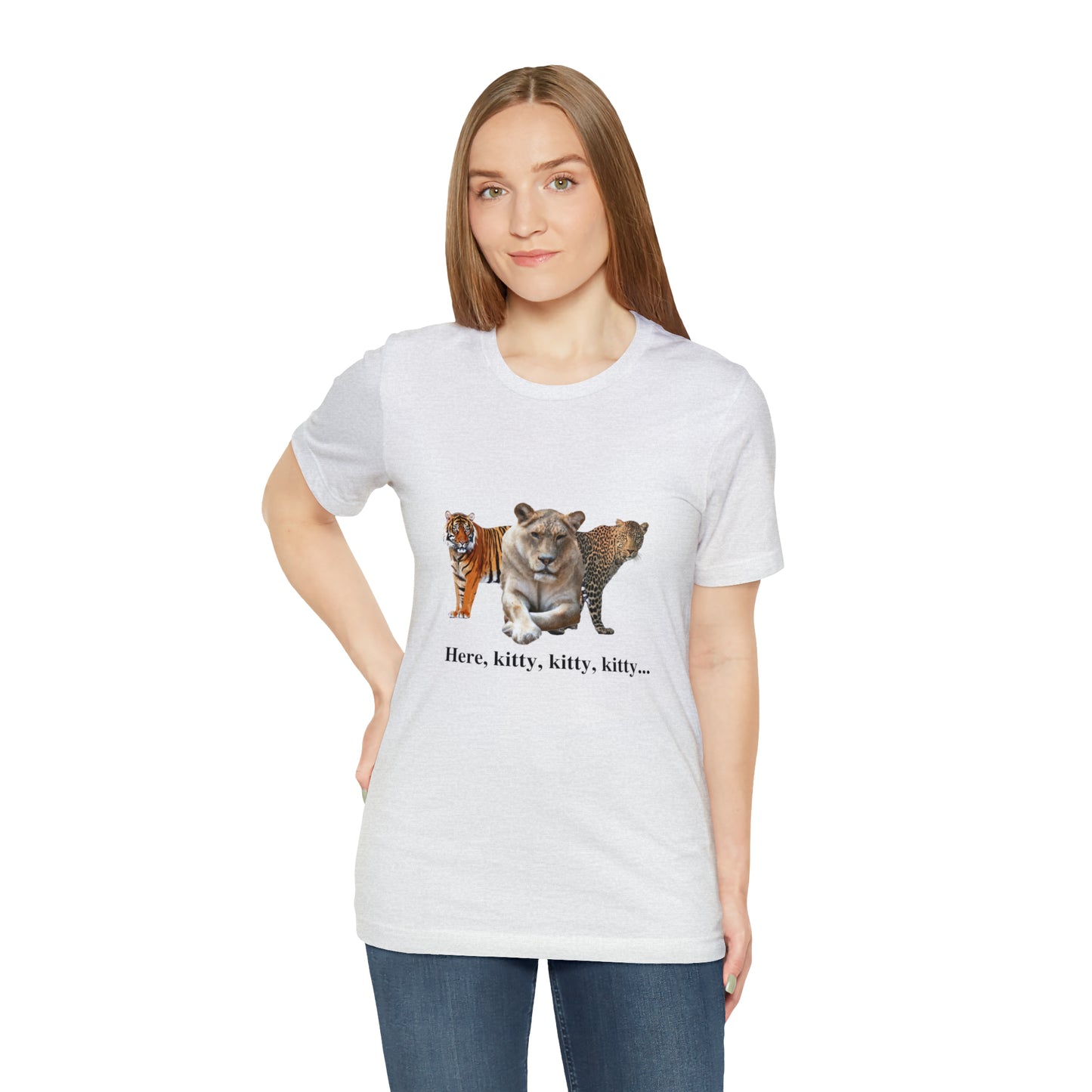 Unisex Big Cats Lioness Short Sleeve Tee