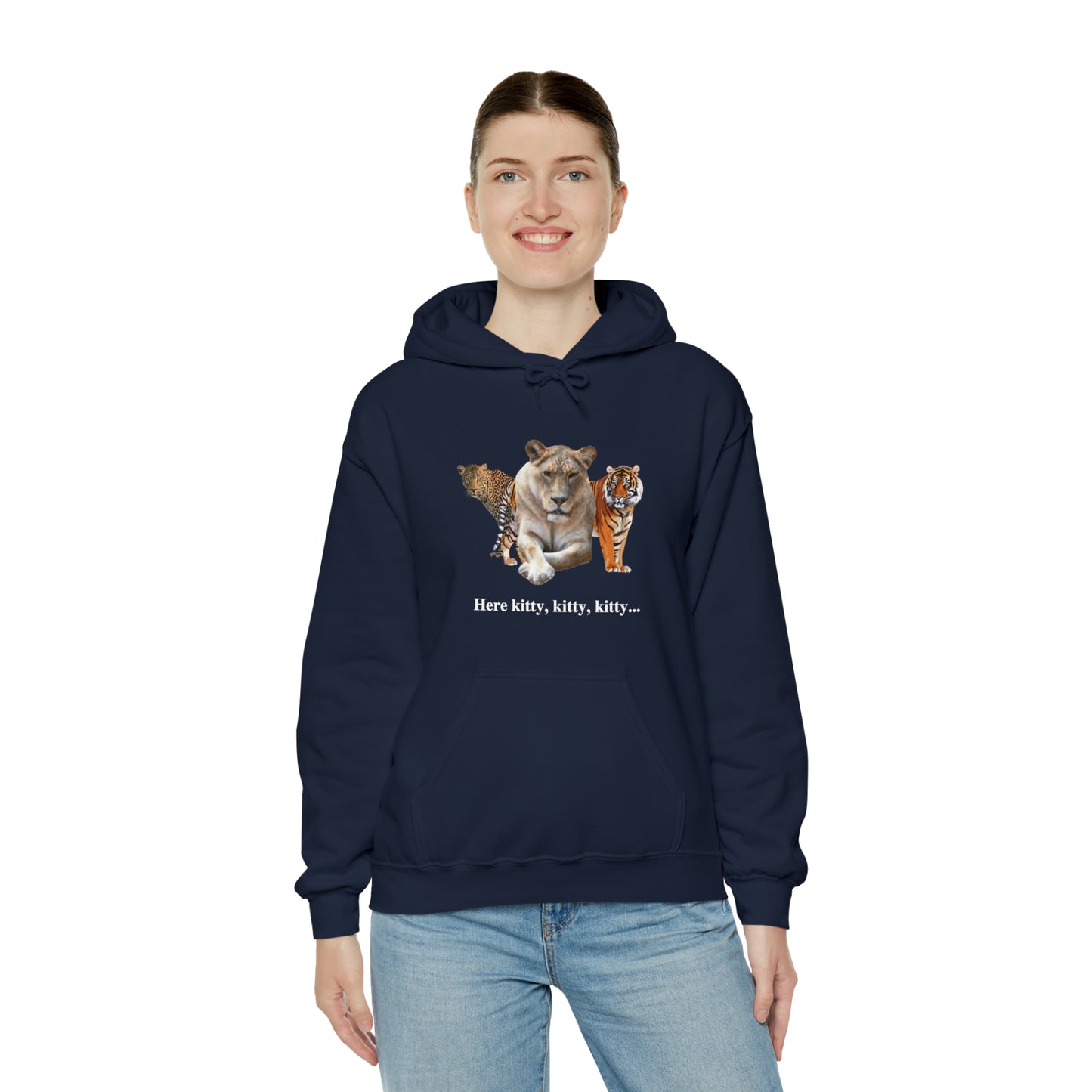 Unisex Big Cats Lioness Hooded Sweatshirt