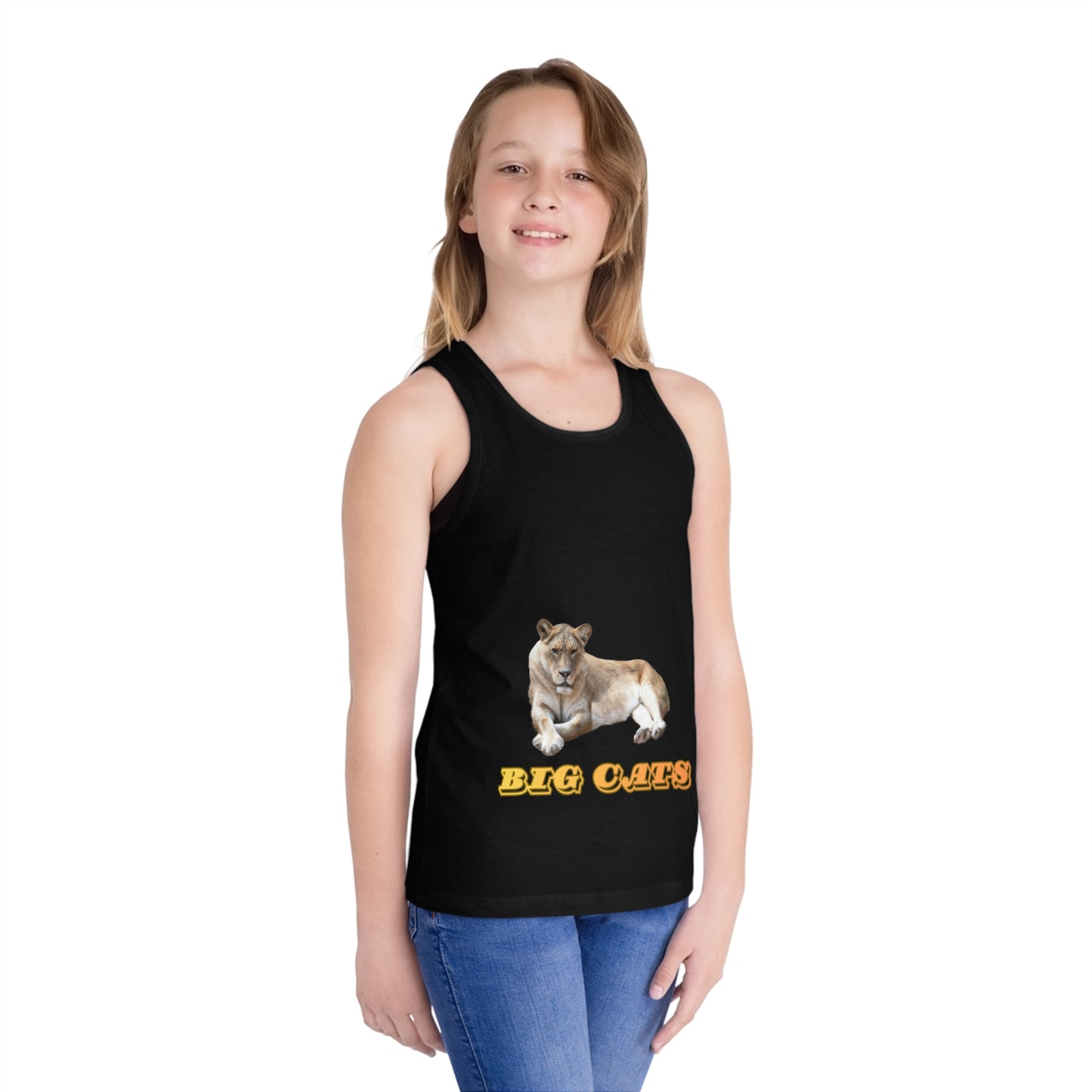 Kid's Lioness Big Cats Jersey Tank Top