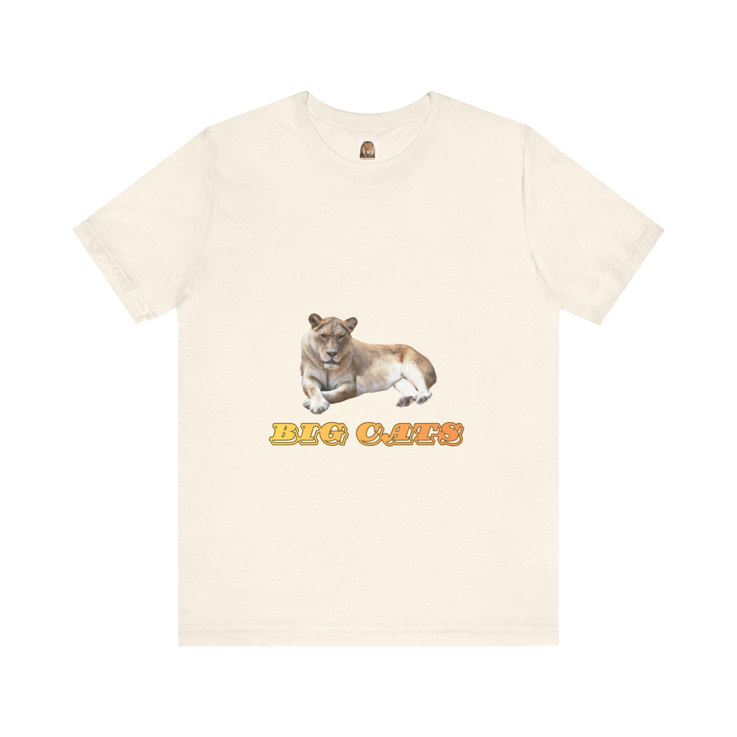 Unisex Lioness Big Cats Short Sleeve Tee