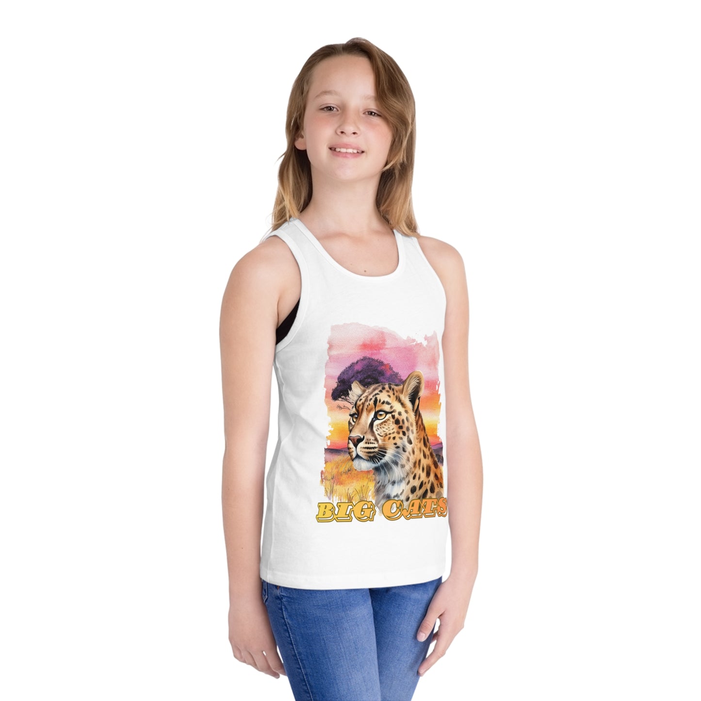 Girls Big Cats Cheetah Tank Top