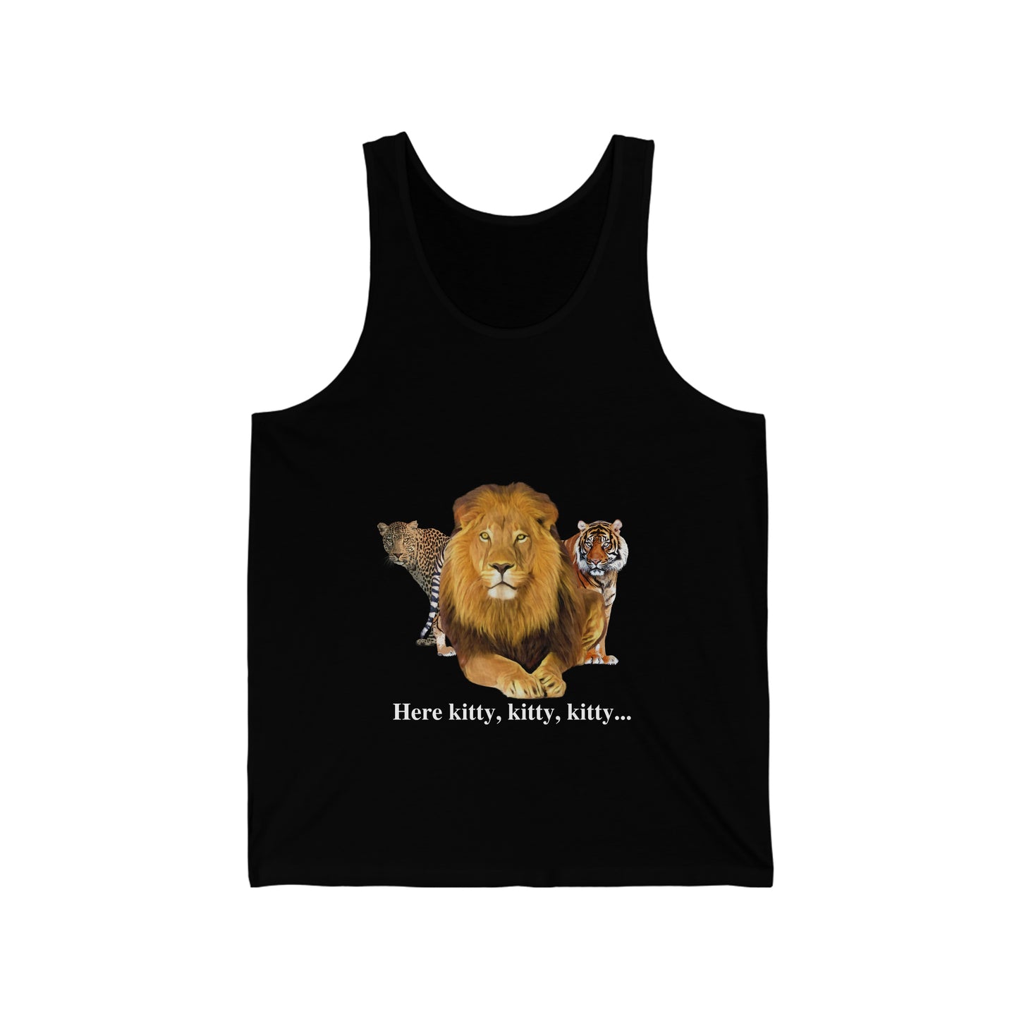 Unisex Lion Big Cats Jersey Tank