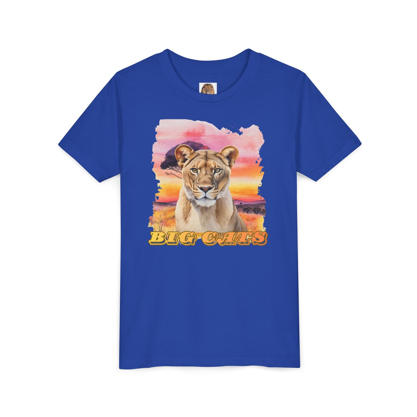 Girl's Lioness Big Cats Short Sleeve Tee
