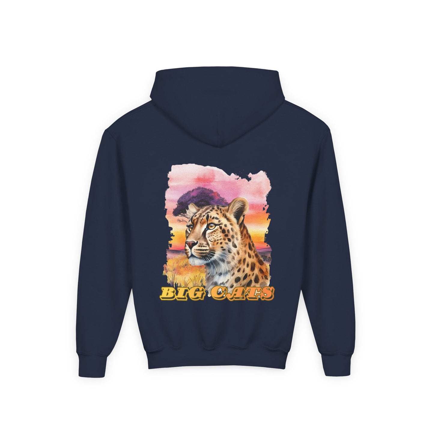 Girl's Big Cats Cheetah Hooded Sweatshirt