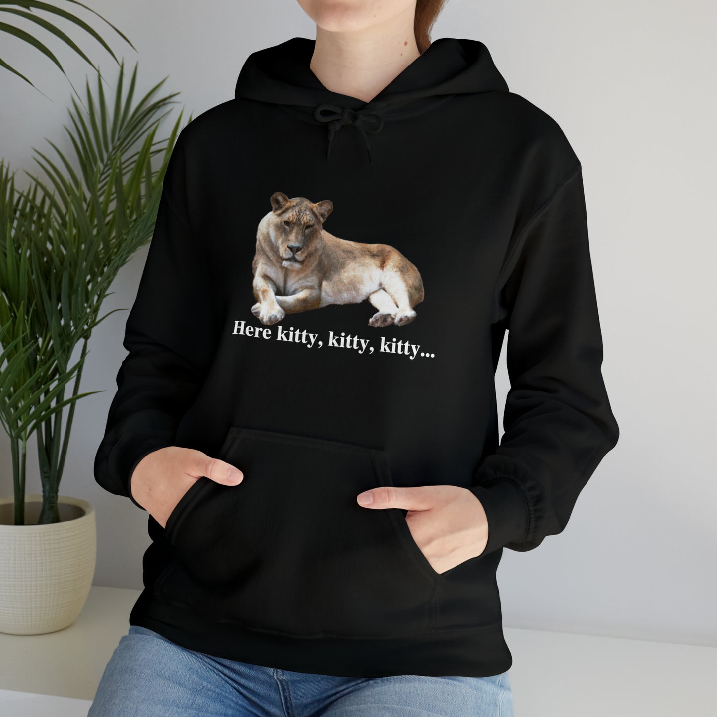 Unisex Lioness Big Cats Hooded Sweatshirt