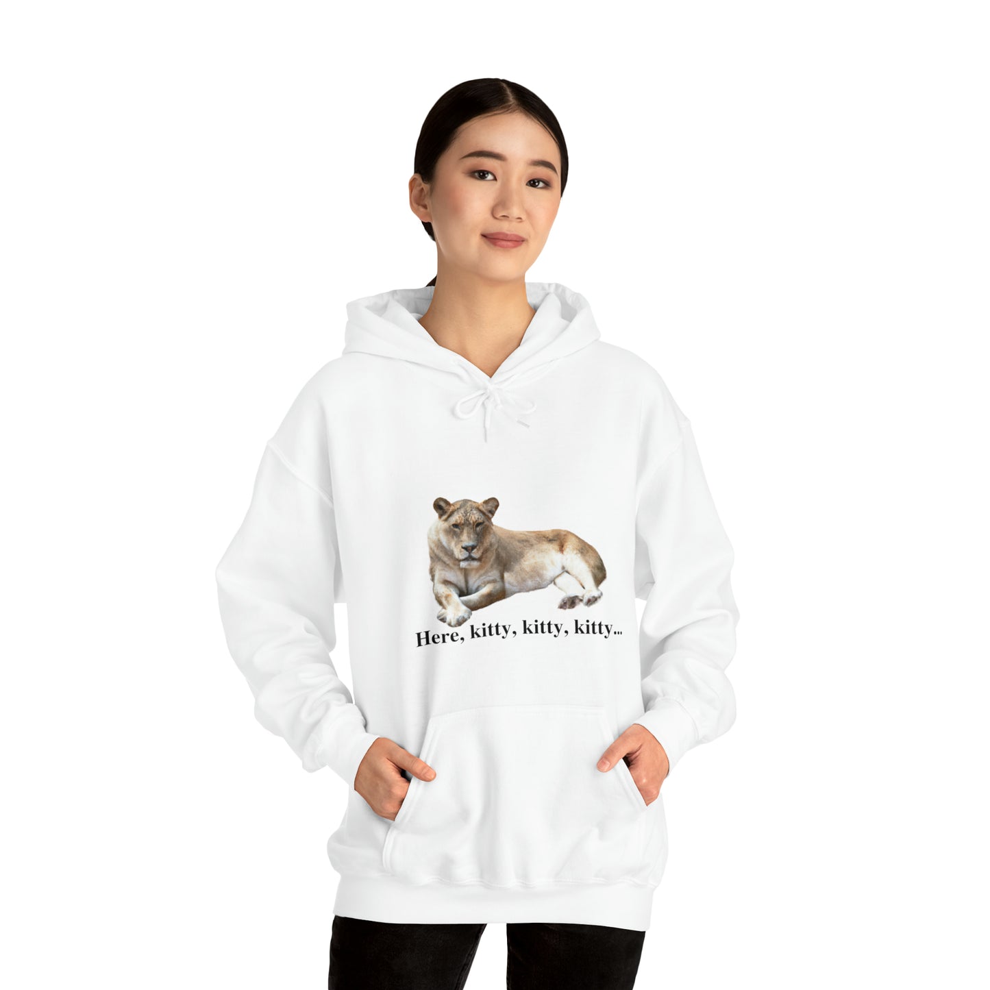 Unisex Lioness Big Cats Hooded Sweatshirt