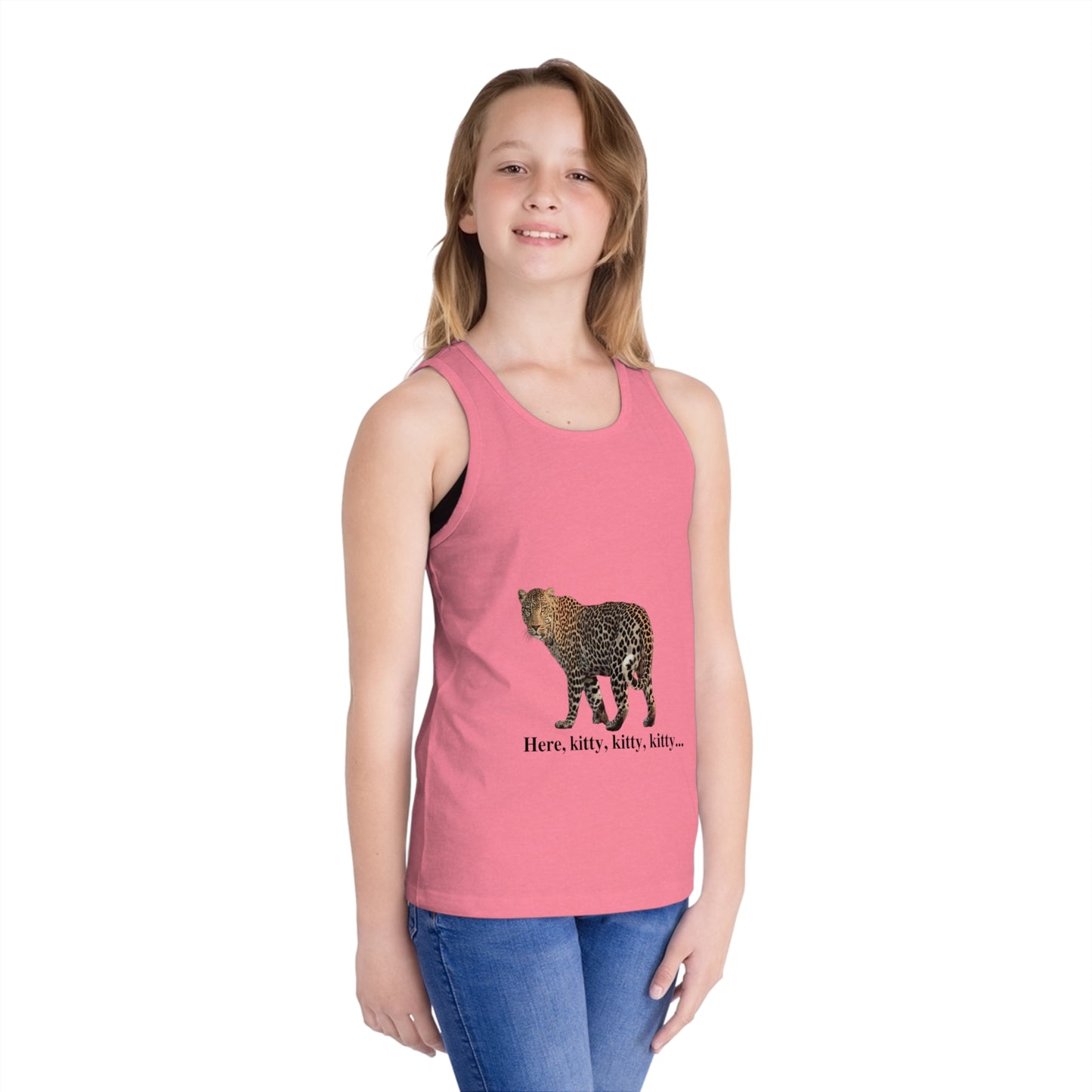 Kid's Leopard Jersey Tank Top