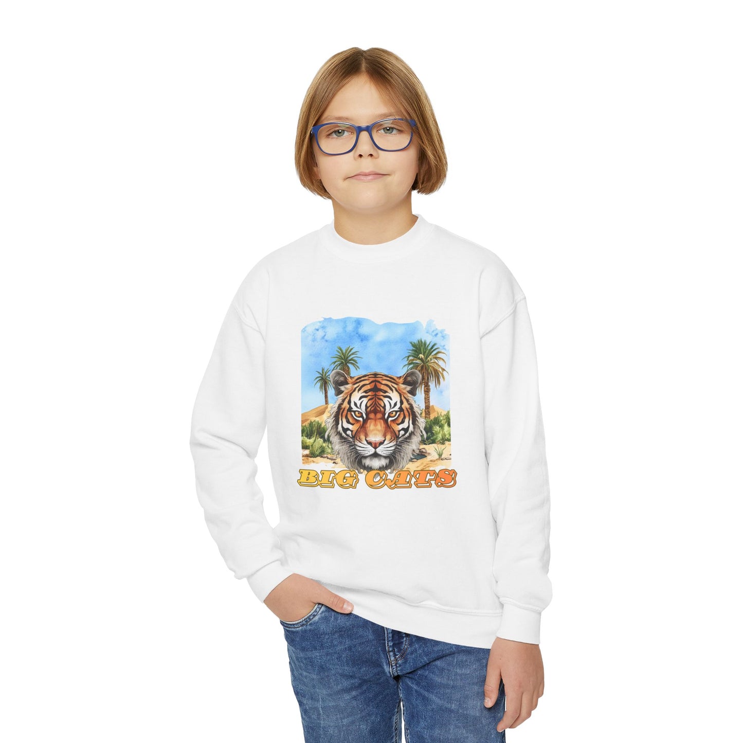 Boy's Big Cats Tiger Sweatshirt
