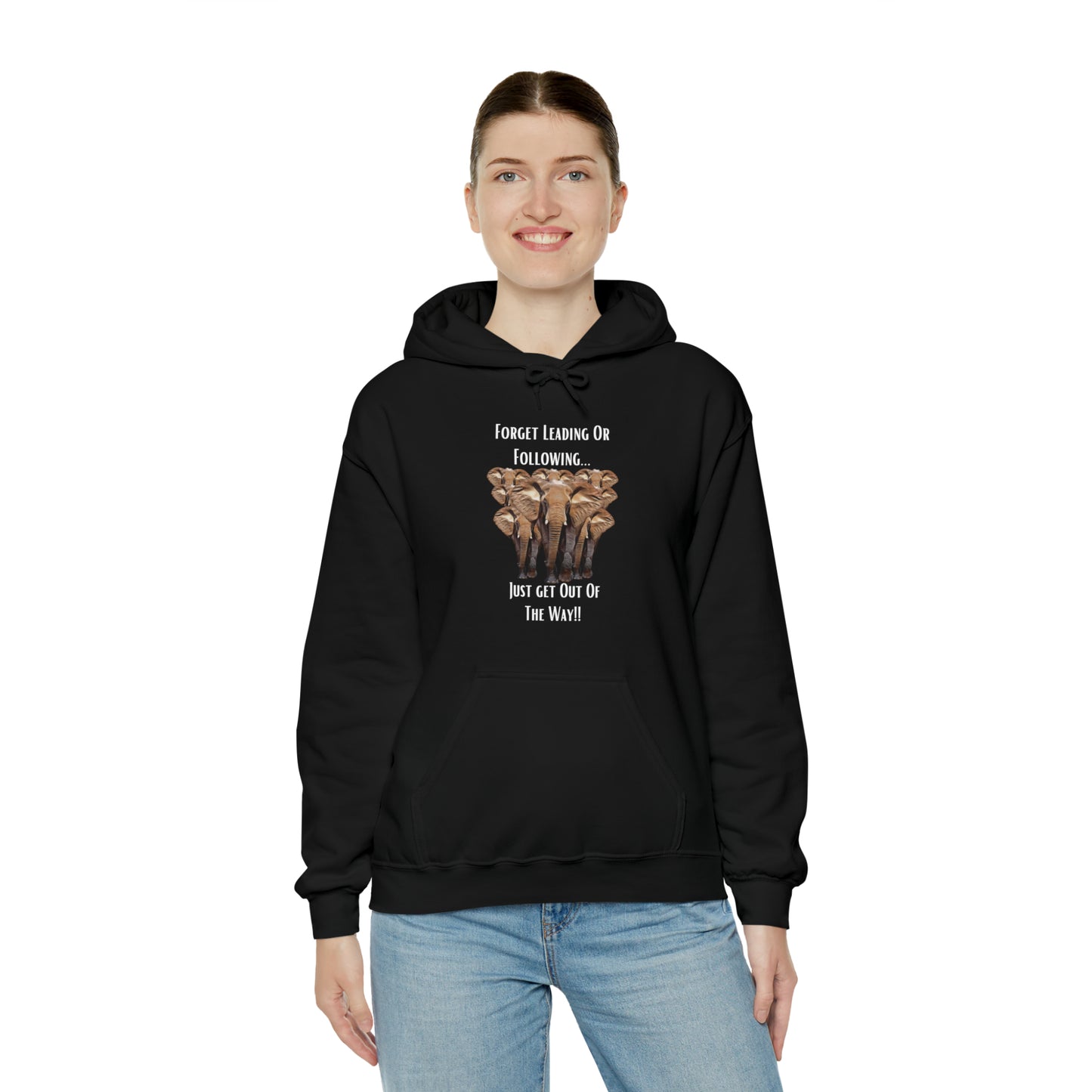 Unisex Elephant Hooded Sweatshirt