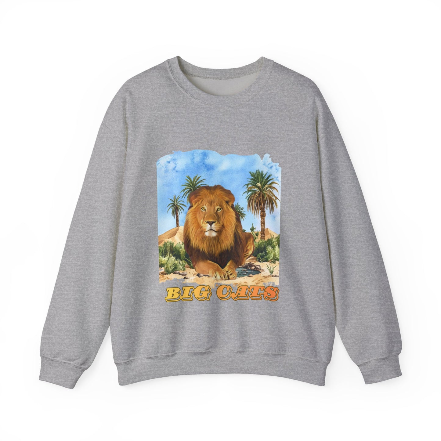 Men's Big Cats Lion Crewneck Sweatshirt