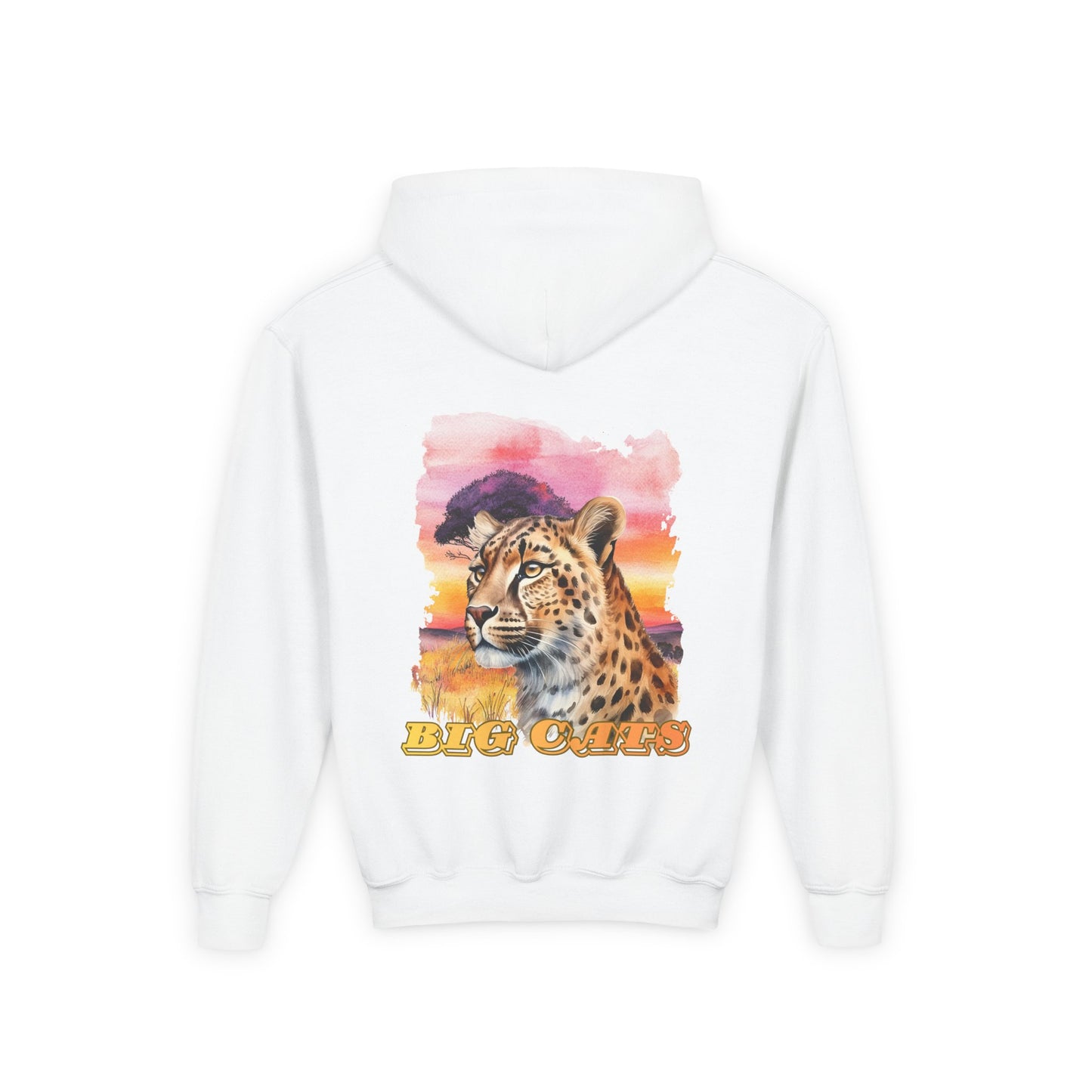 Girl's Big Cats Cheetah Hooded Sweatshirt