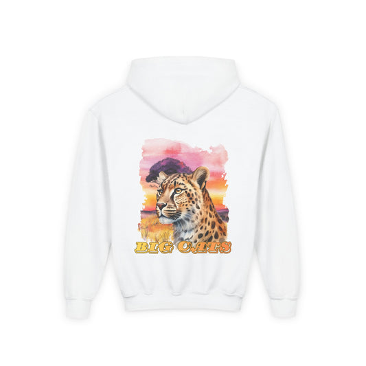 Girl's Big Cats Cheetah Hooded Sweatshirt