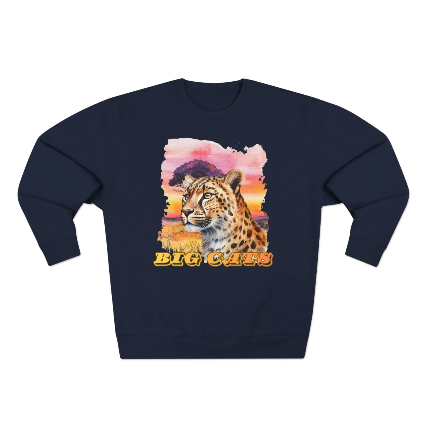Women's Big Cats Cheetah Premium Crewneck Sweatshirt