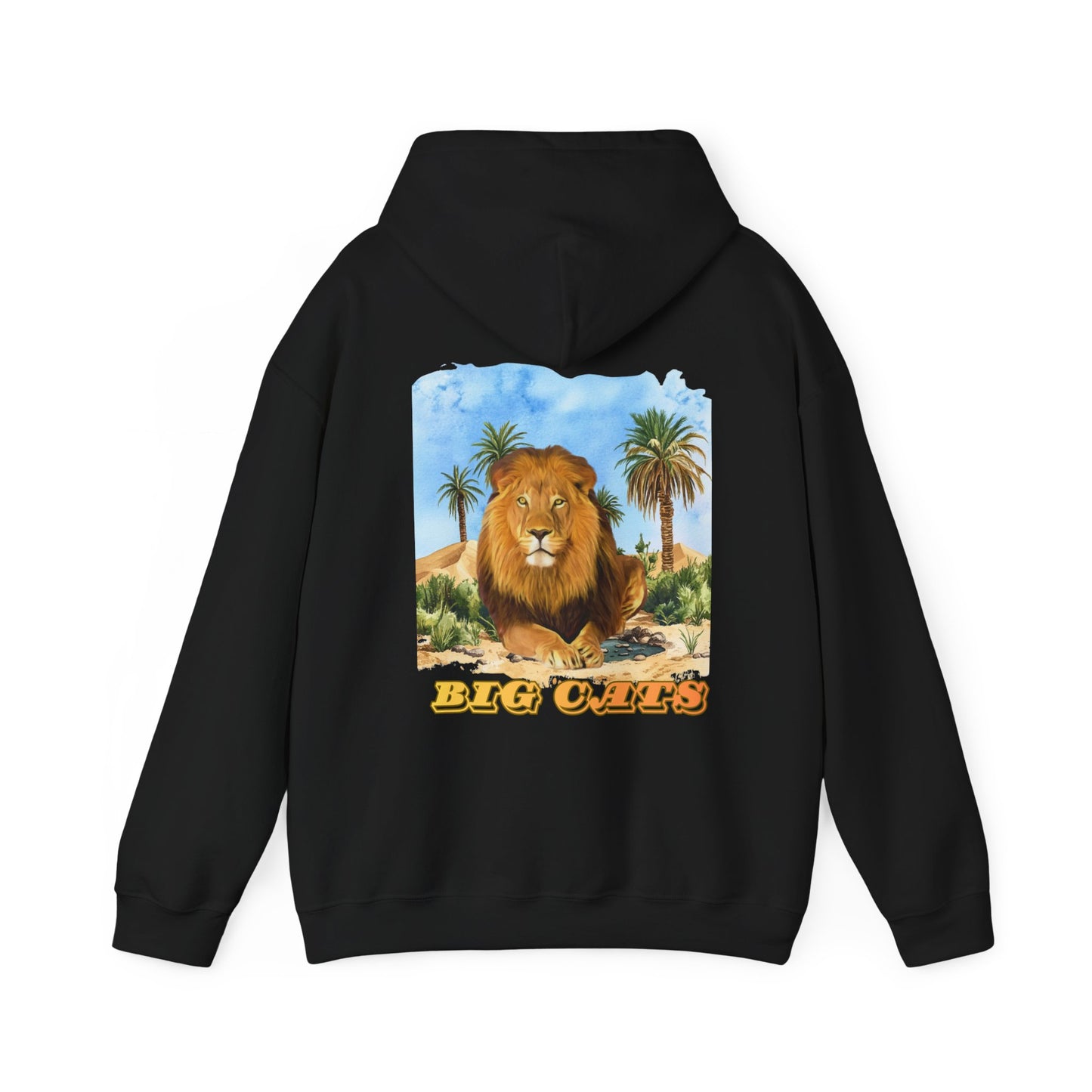 Men's Lion Big Cats Graphic Pullover Hoodie