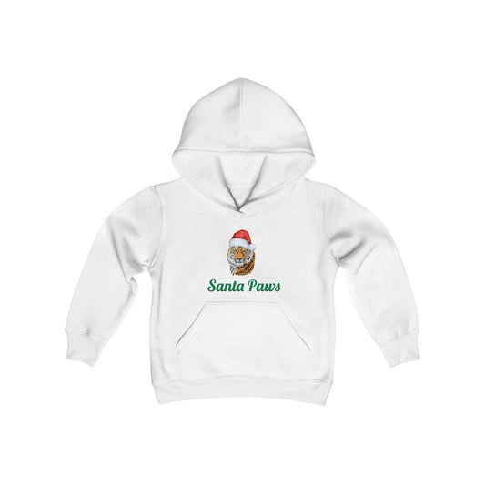 Youth Tiger Santa Hooded Sweatshirt