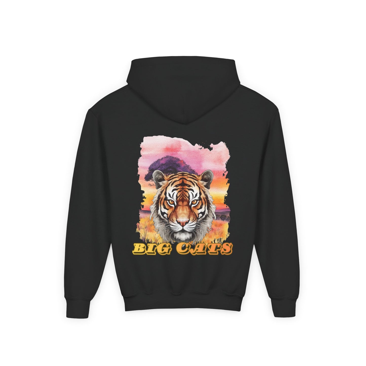Girl's Big Cats Tiger Hooded Sweatshirt