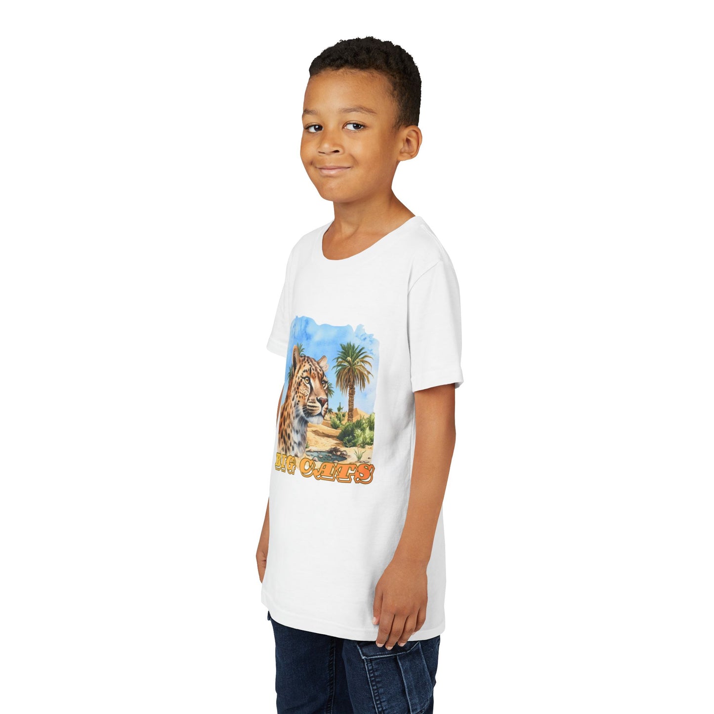 Boys Cheetah Big Cats Graphic Tee Shirt