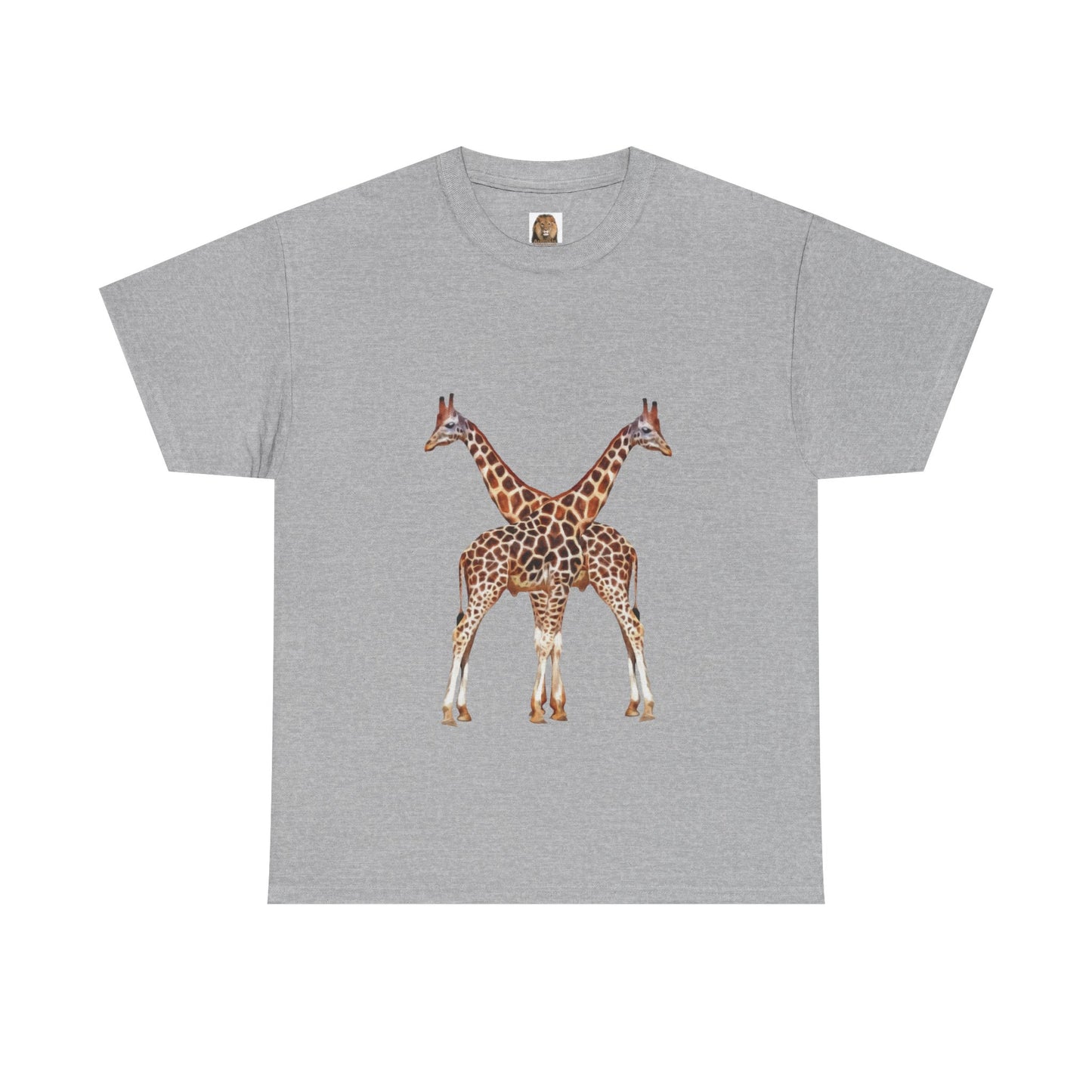 Giraffe Love Unisex Crew Neck Tee - Casual Wear For Animal Lovers