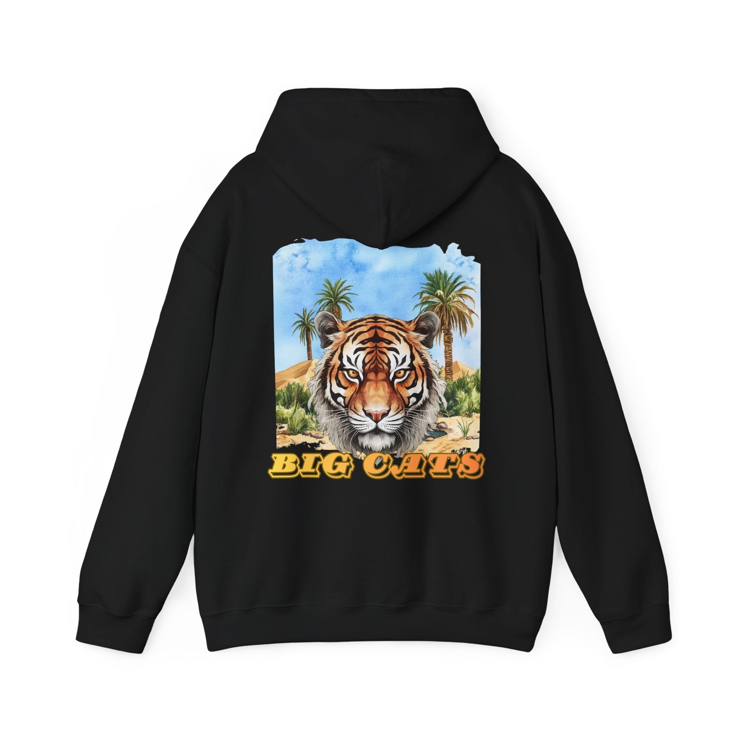 Mens Tiger "Big Cats" Pullover Hooded Sweatshirt
