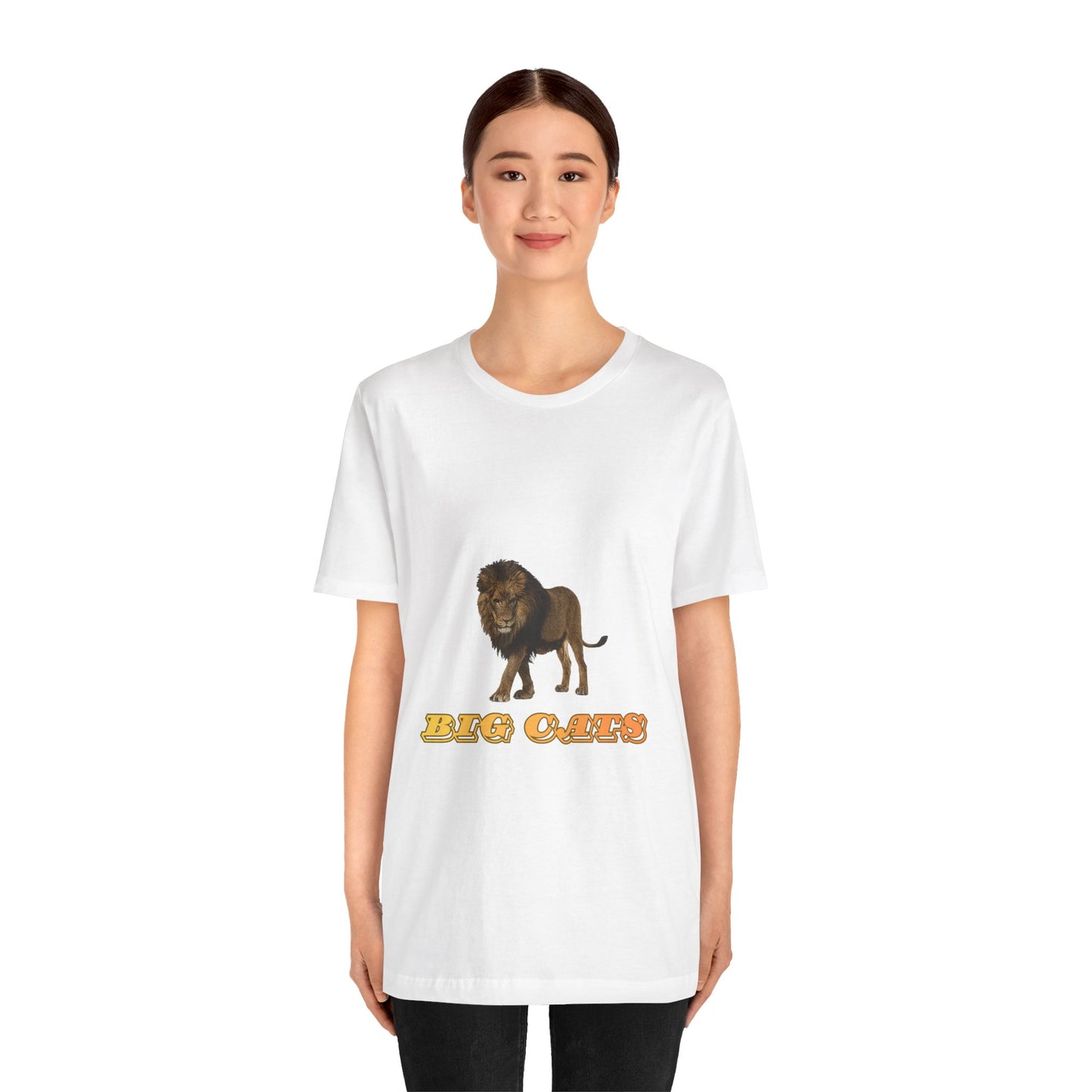 Unisex Lion Big Cats Short Sleeve Tee