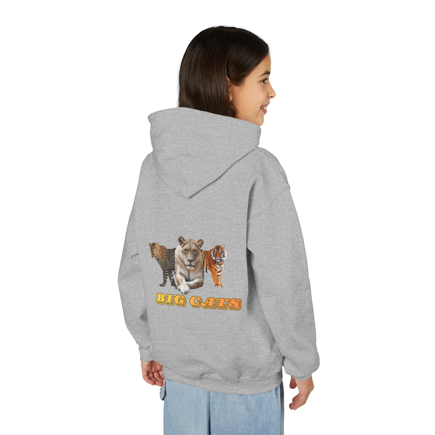 Youth Big Cats Lioness Hooded Sweatshirt