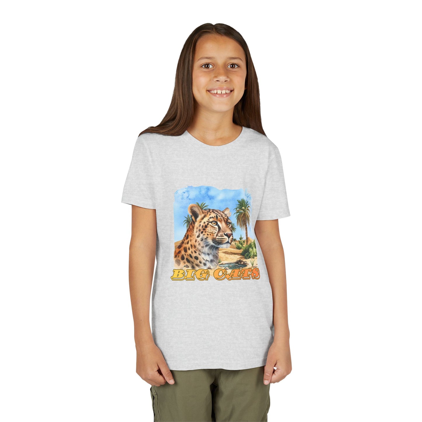 Boys Cheetah Big Cats Graphic Tee Shirt
