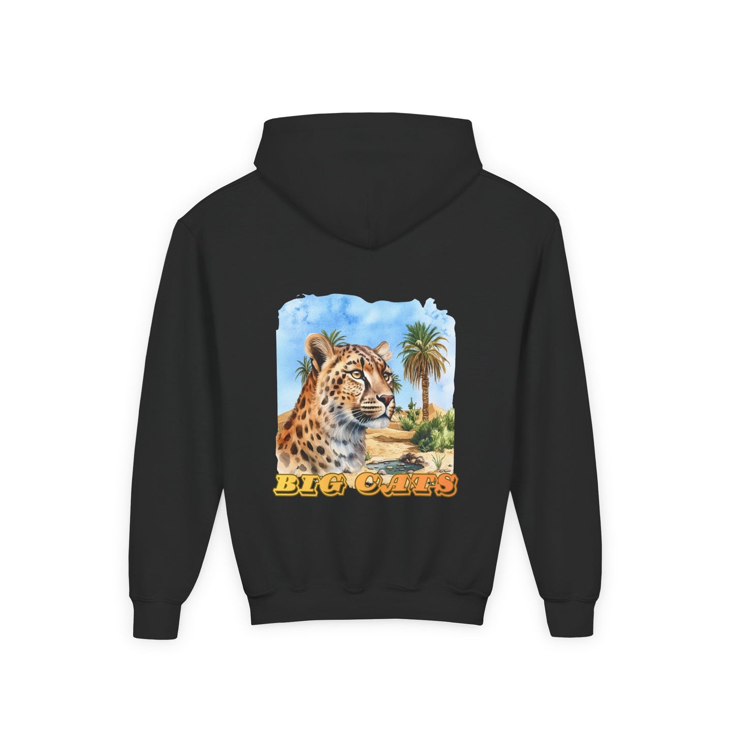 Boys Big Cats Cheetah Hooded Sweatshirt