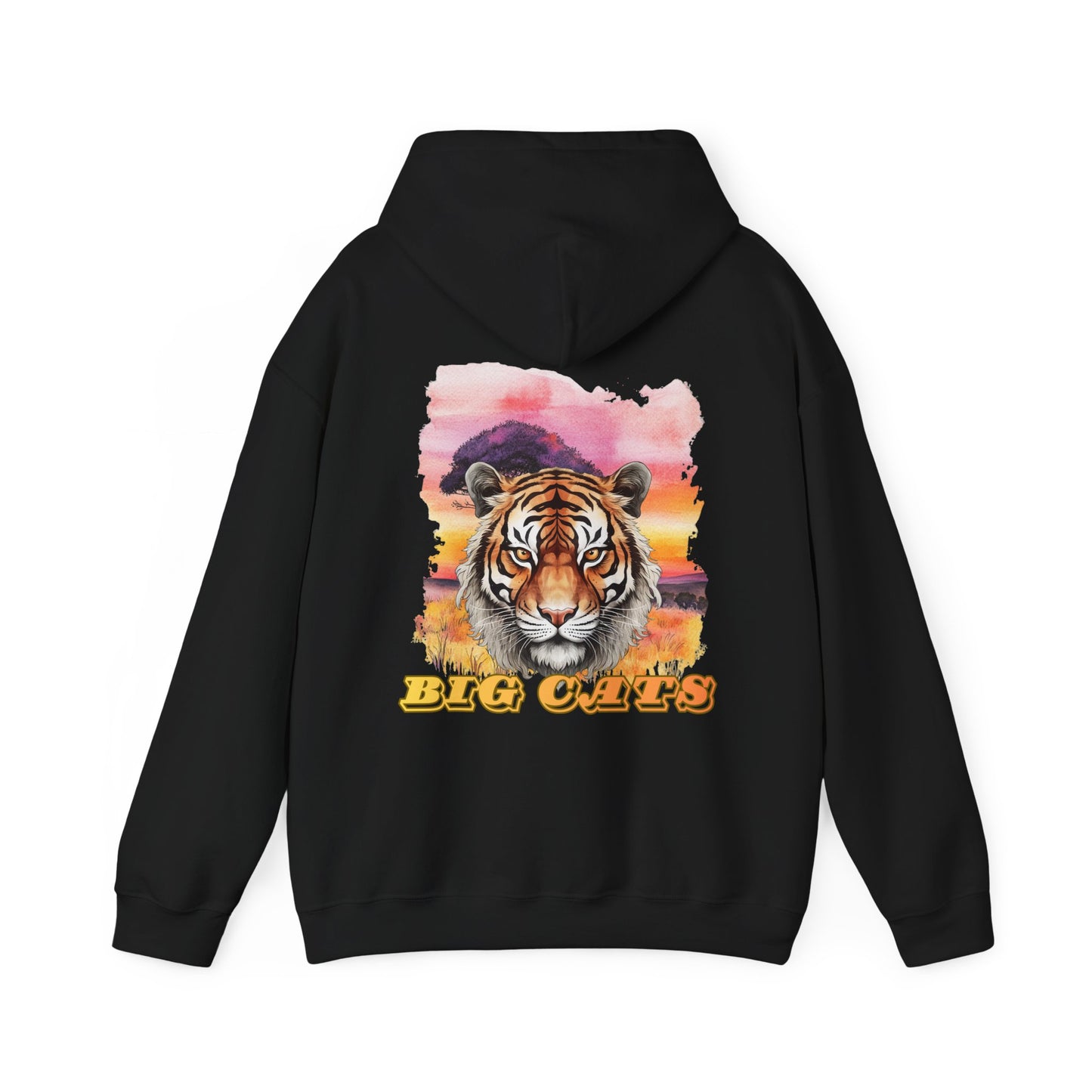 Womens Big Cats Tiger Hooded Sweatshirt