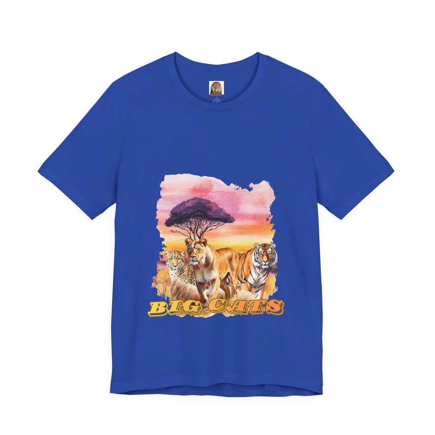 Women's Big Cats Trio T-Shirt - Cheetah, Lioness, and Tiger