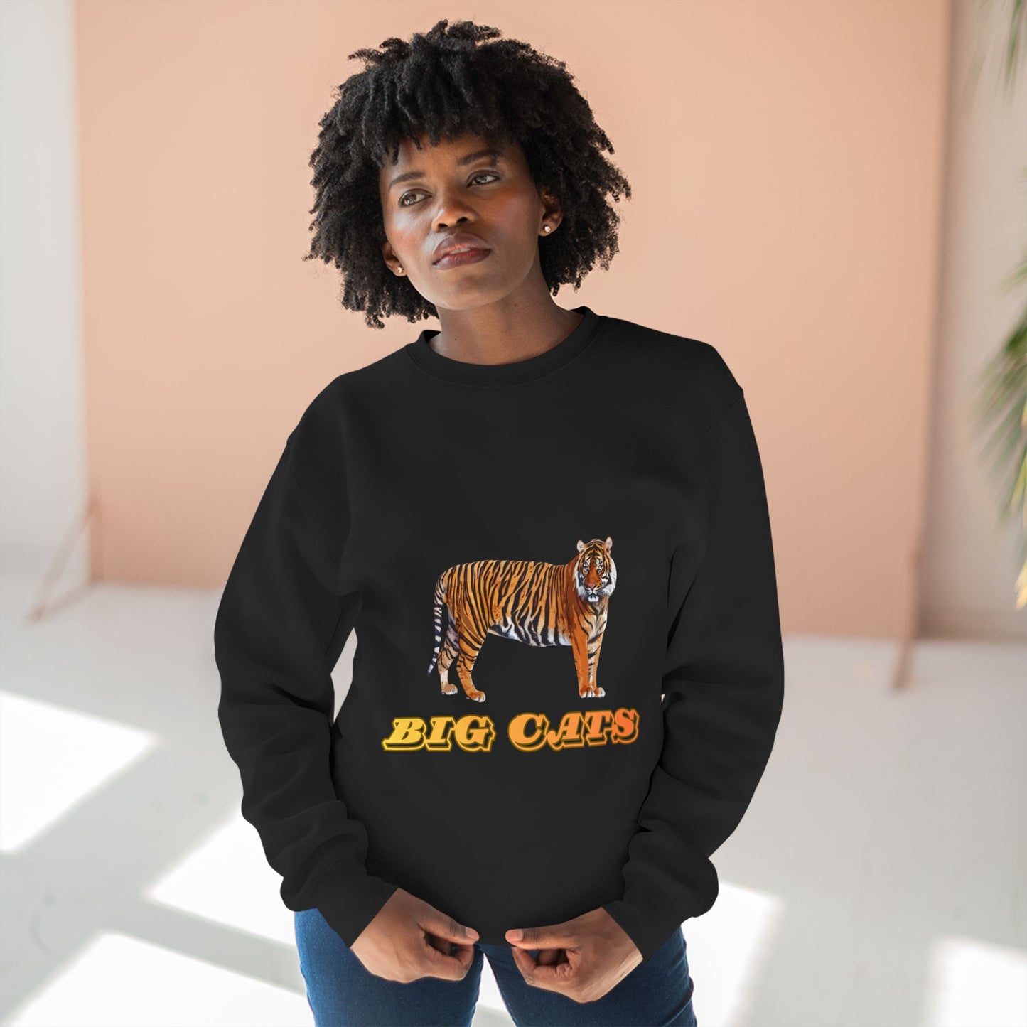 Unisex Premium Tiger Big Cats Crewneck Sweatshirt