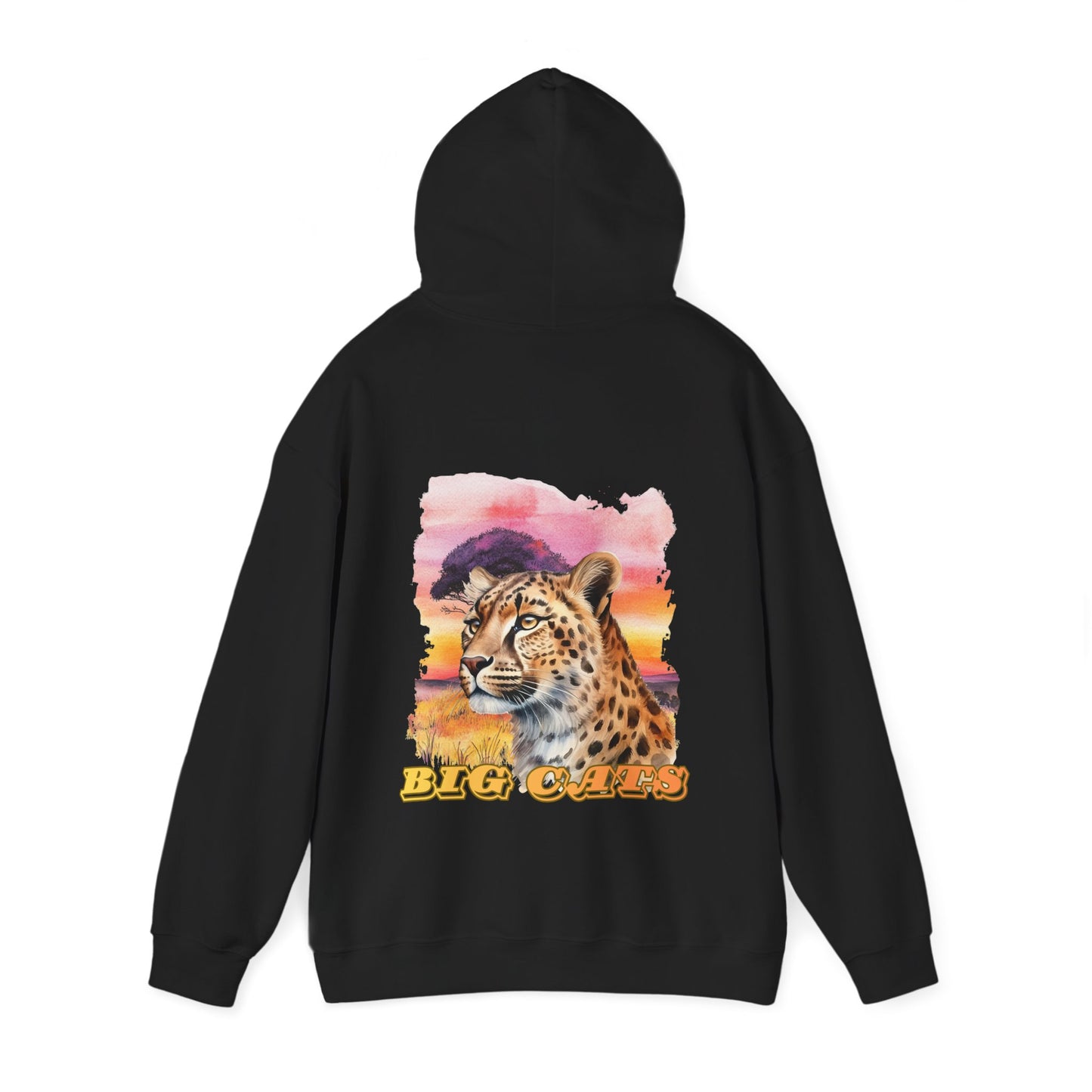 Women's Cheetah Big Cats Sunset Hoodie