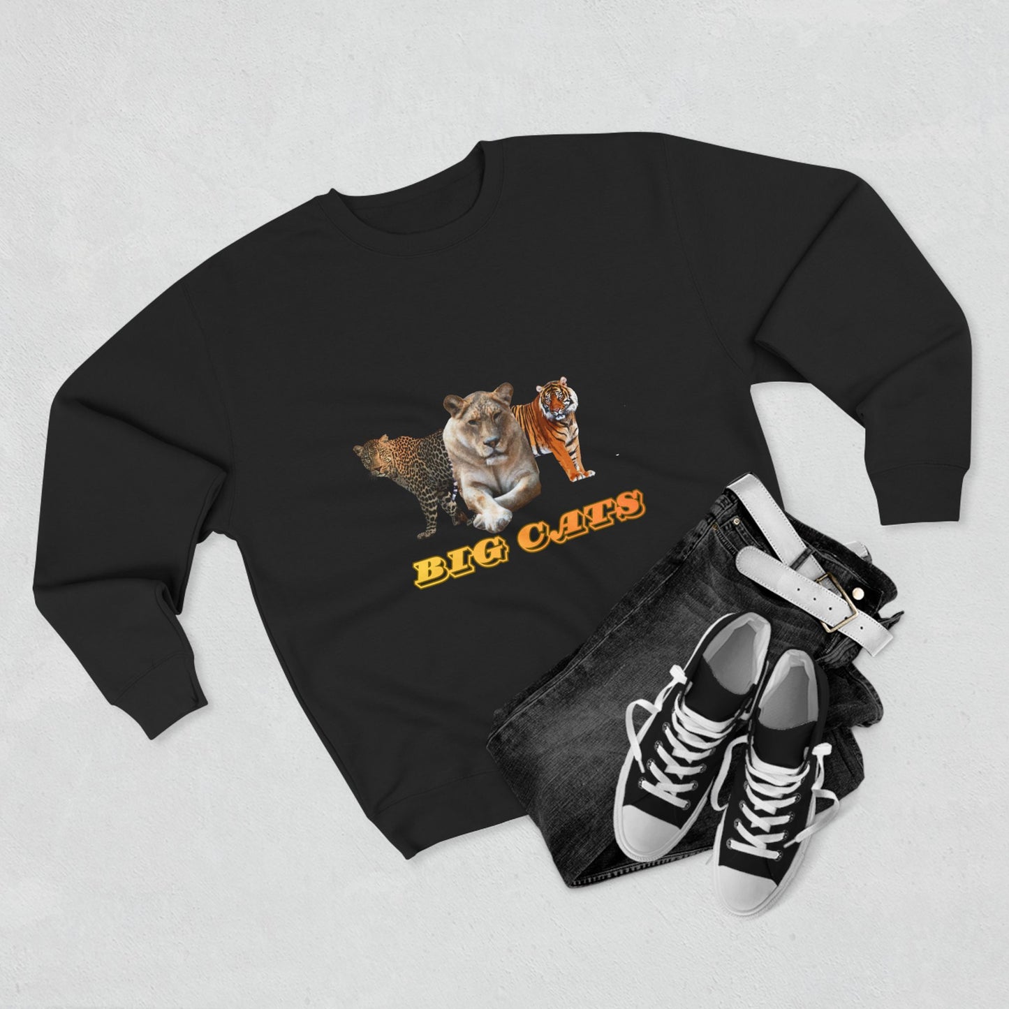 Unisex Premium Big Cats Lioness Crewneck Sweatshirt