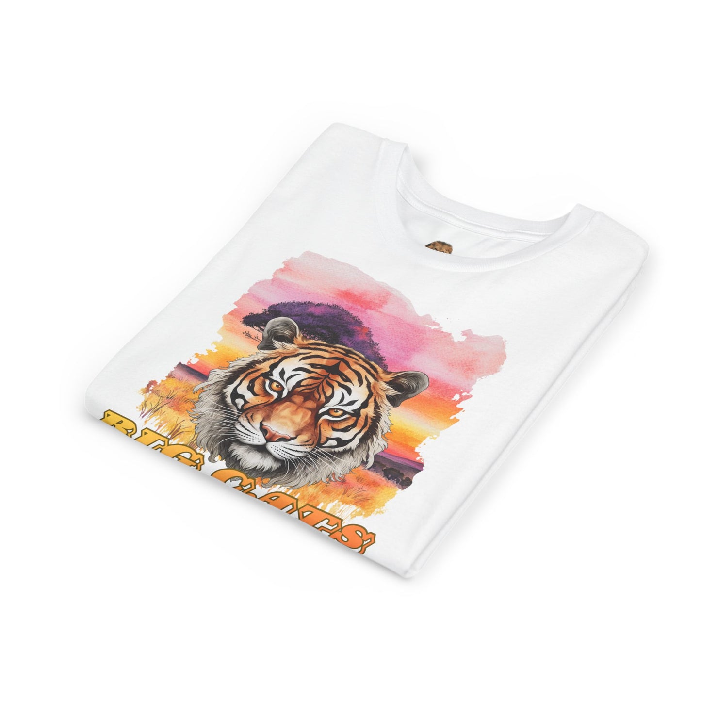 Girl's Tiger Big Cats Short Sleeve Tee
